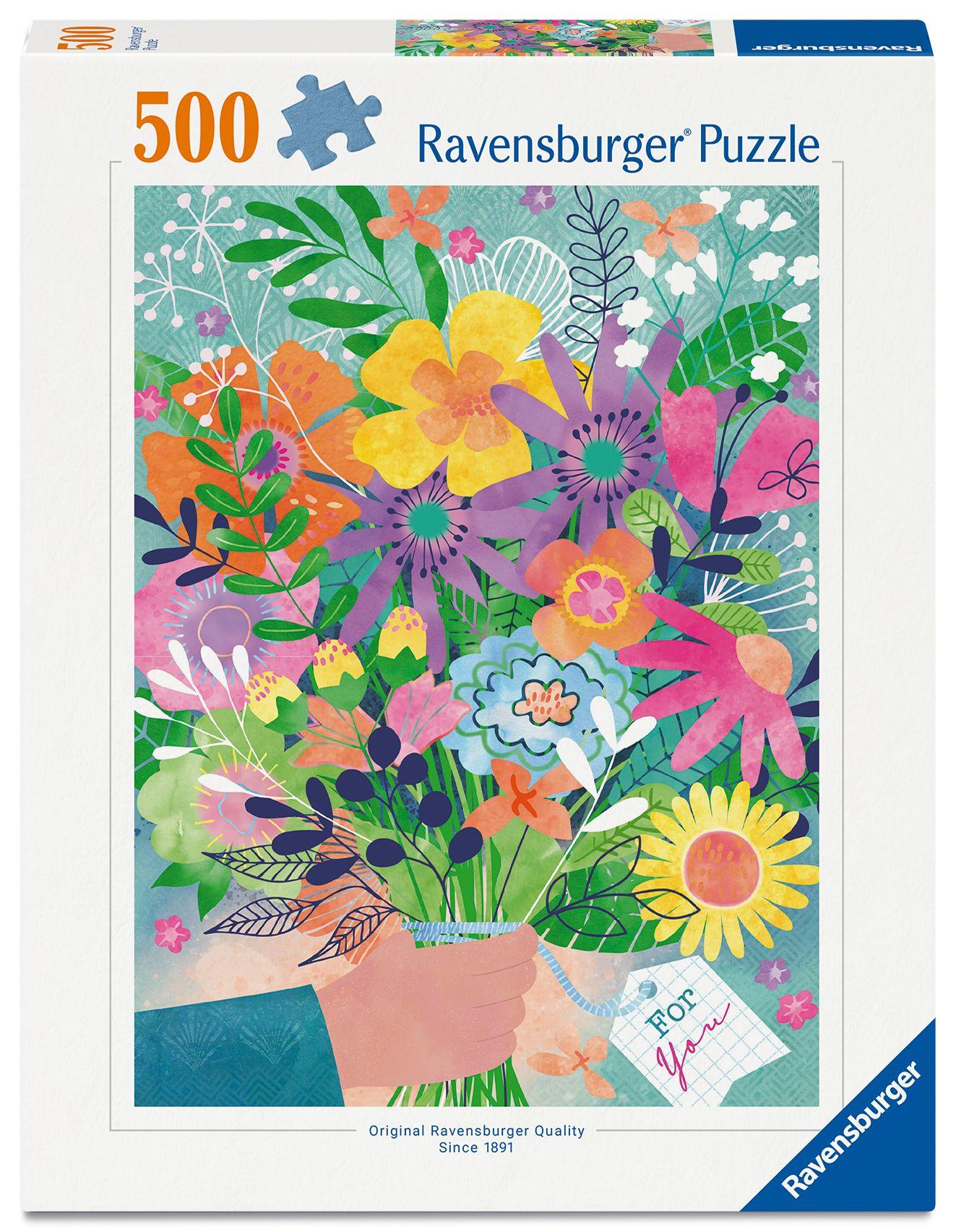 Vorderes Coverbild Erwachsenenpuzzle 500 Teile - Blumen für dich
