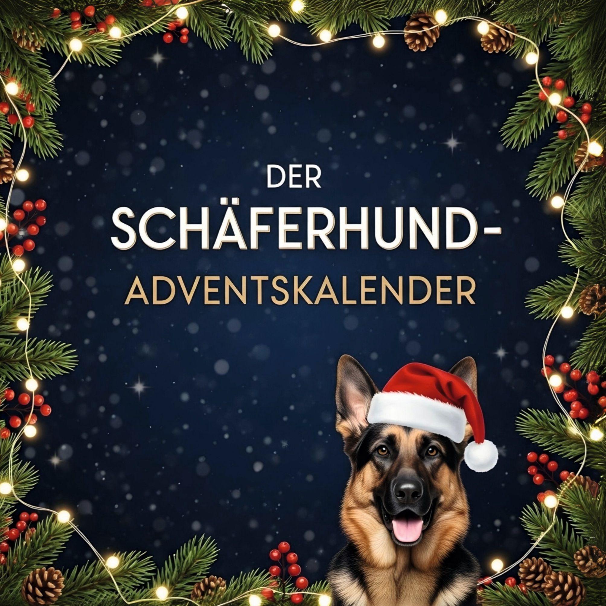 Vorderes Coverbild Der Schäferhund-Adventskalender