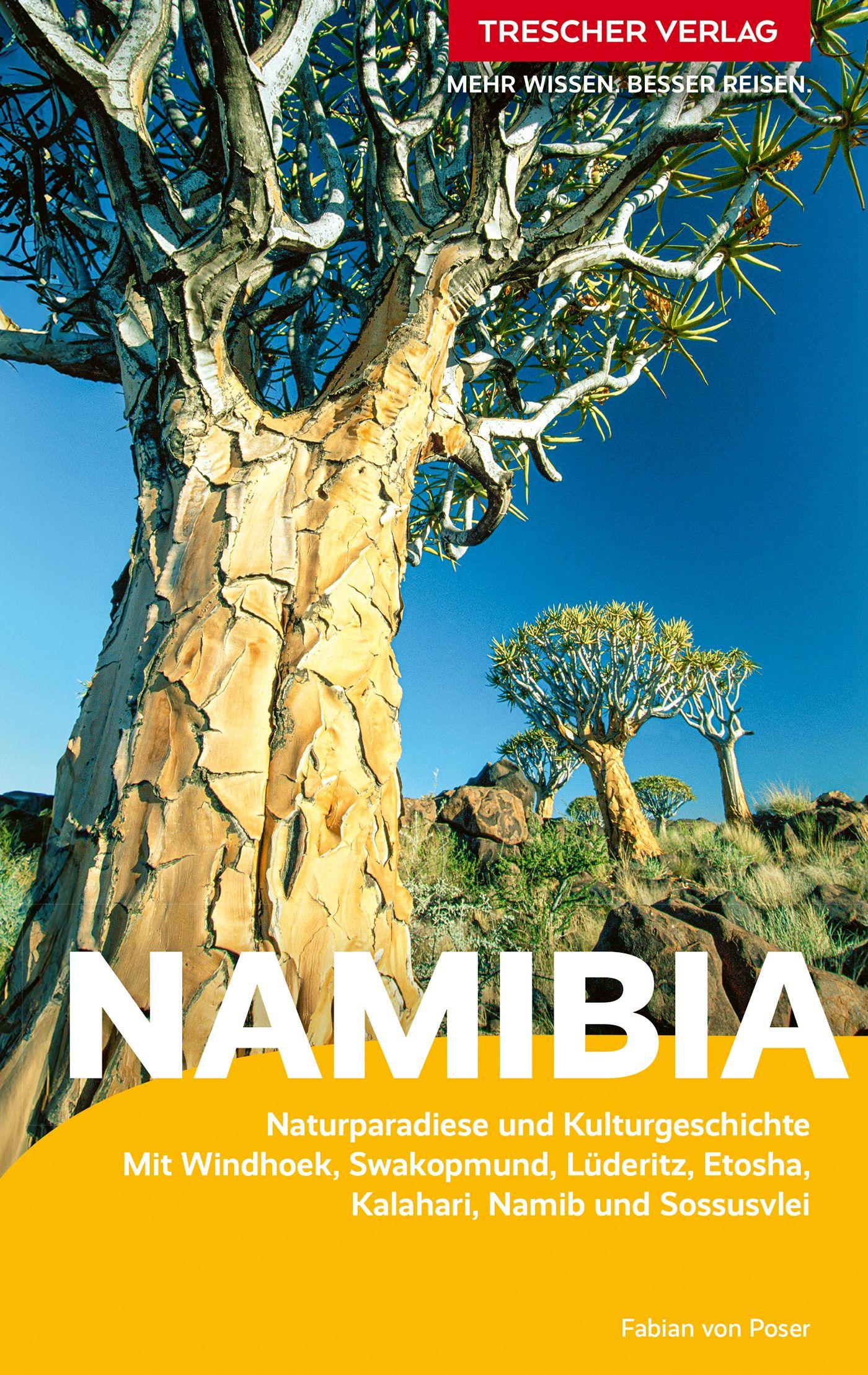 Vorderes Coverbild TRESCHER Reiseführer Namibia
