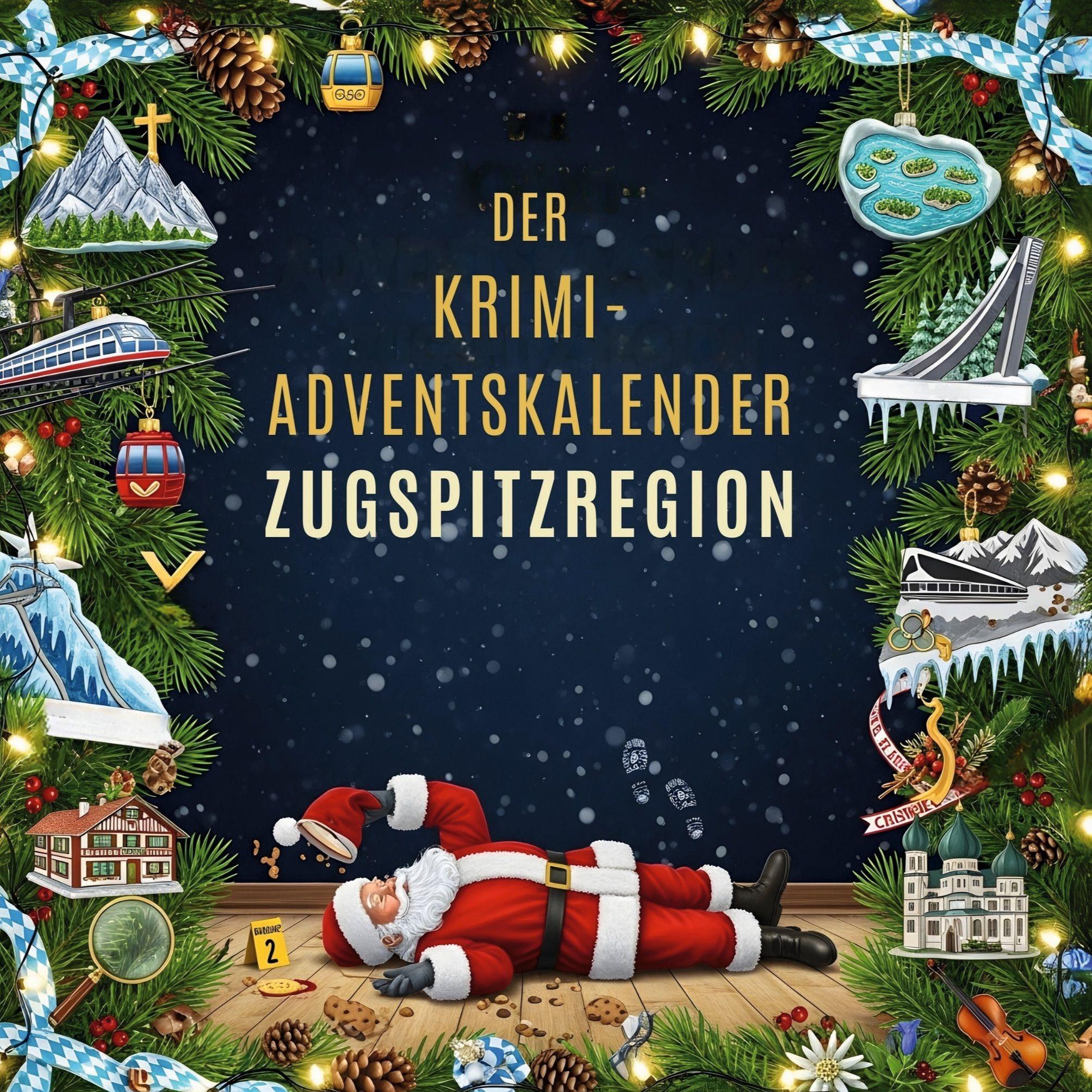 Vorderes Coverbild Der Krimi-Adventskalender Zugspitzregion