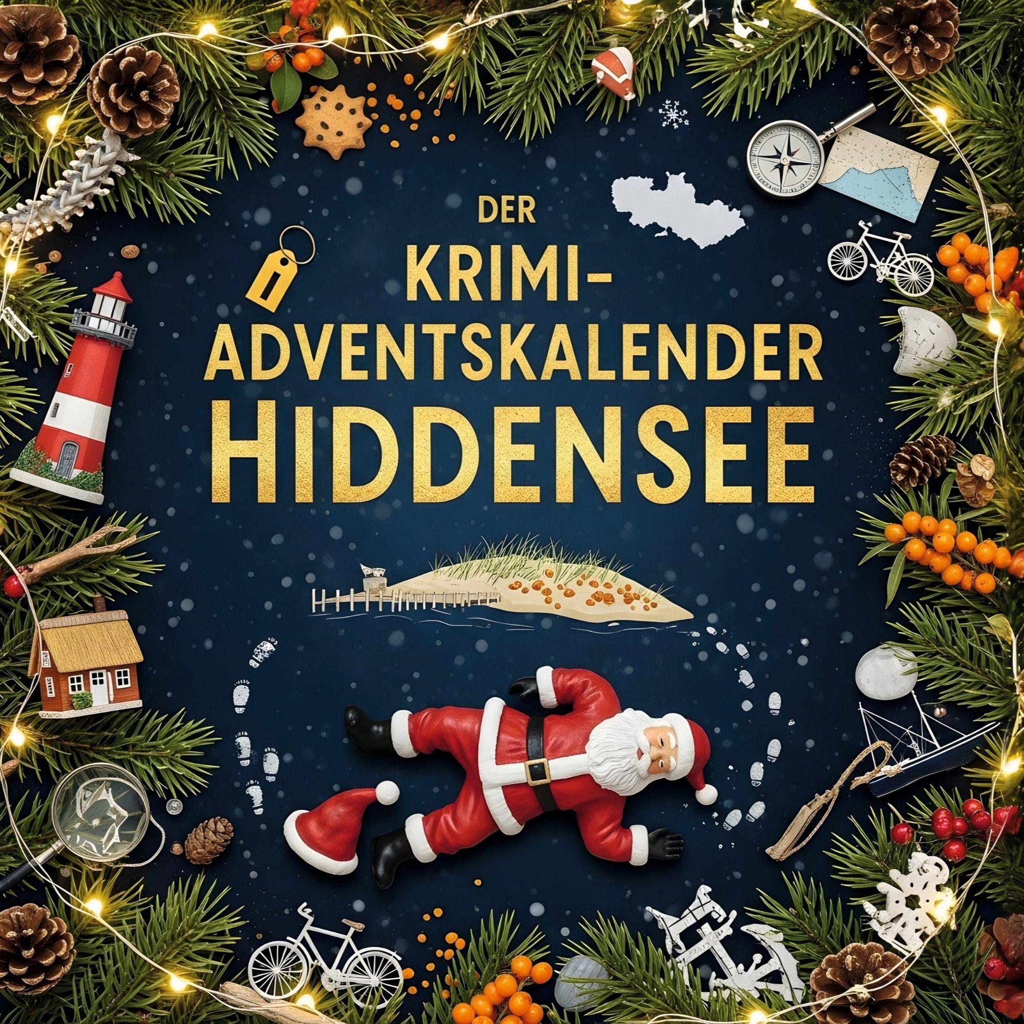 Vorderes Coverbild Der Krimi-Adventskalender Hiddensee