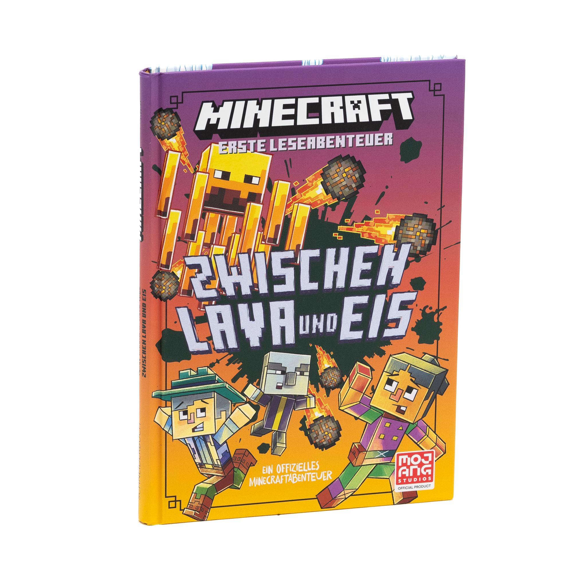 Beispielinhalt (Bild) Minecraft Erste Leseabenteuer. Zwischen Lava und Eis