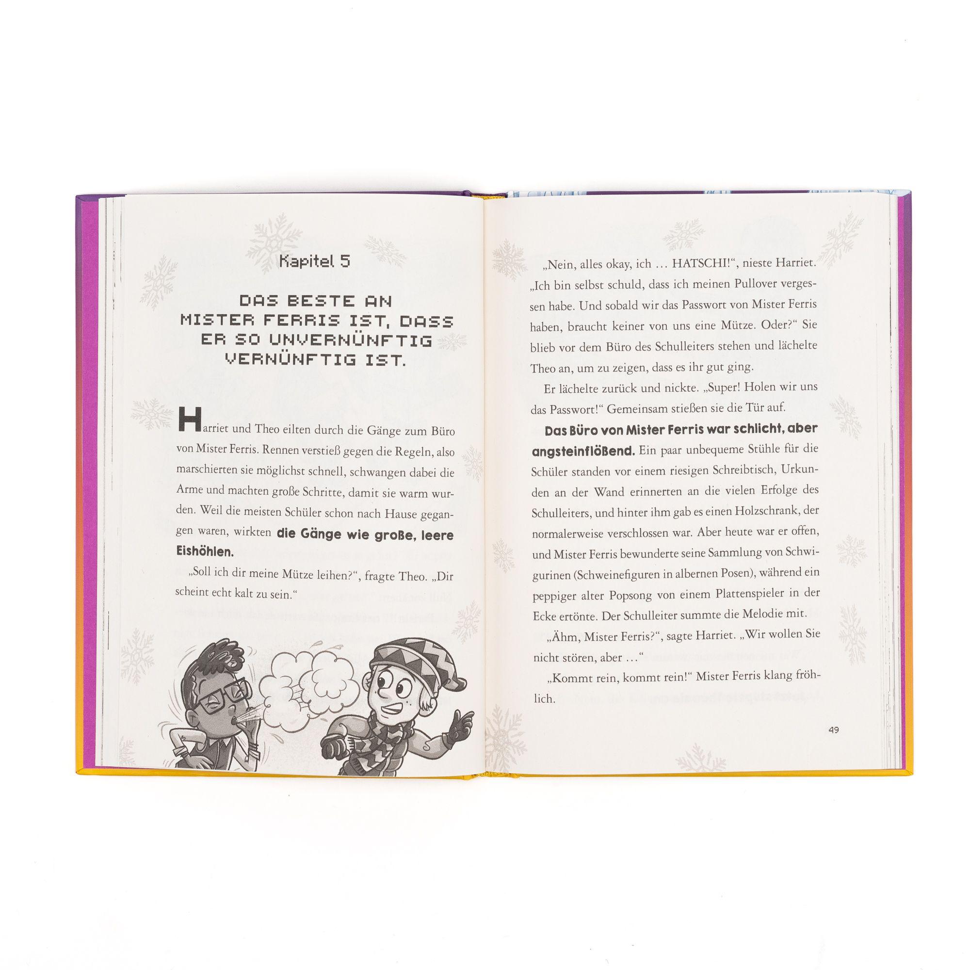 Beispielinhalt (Bild) Minecraft Erste Leseabenteuer. Zwischen Lava und Eis