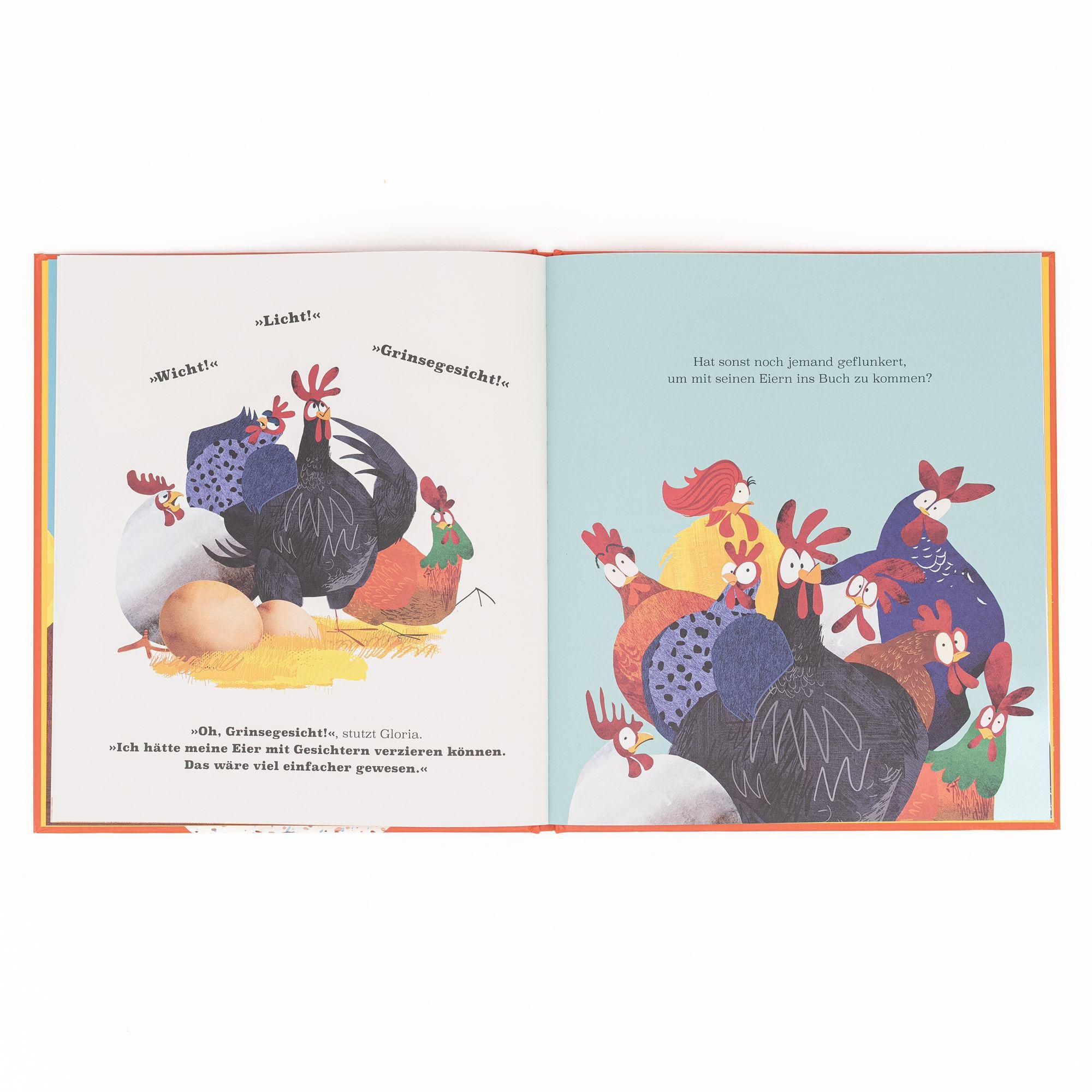 Beispielinhalt (Bild) Jenny Meier legt seltsame Eier