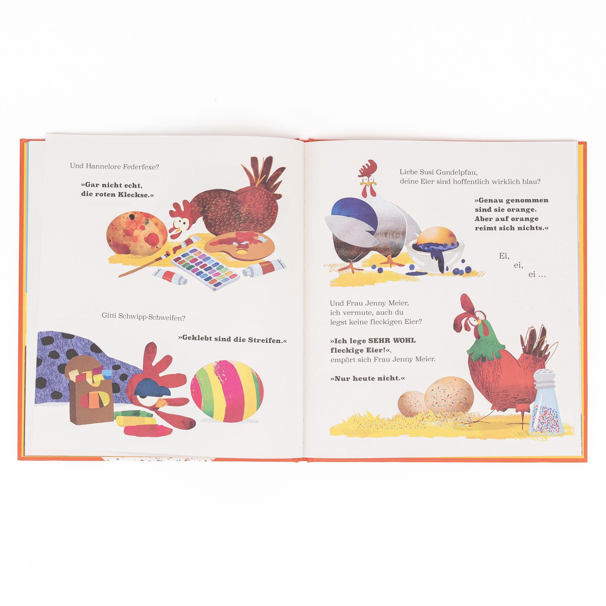 Beispielinhalt (Bild) Jenny Meier legt seltsame Eier