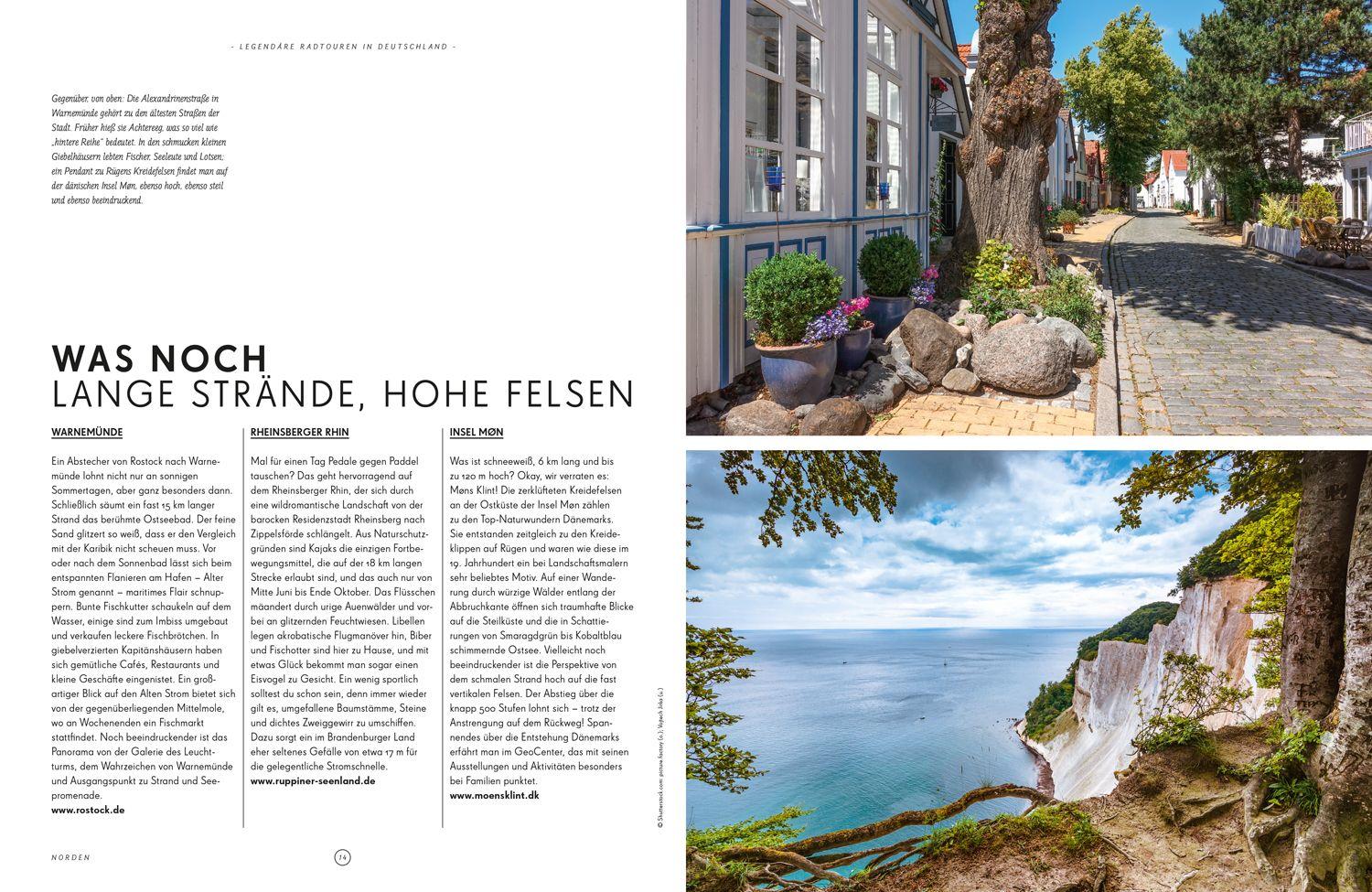 Beispielinhalt (Bild) LONELY PLANET Bildband Legendäre Radtouren in Deutschland