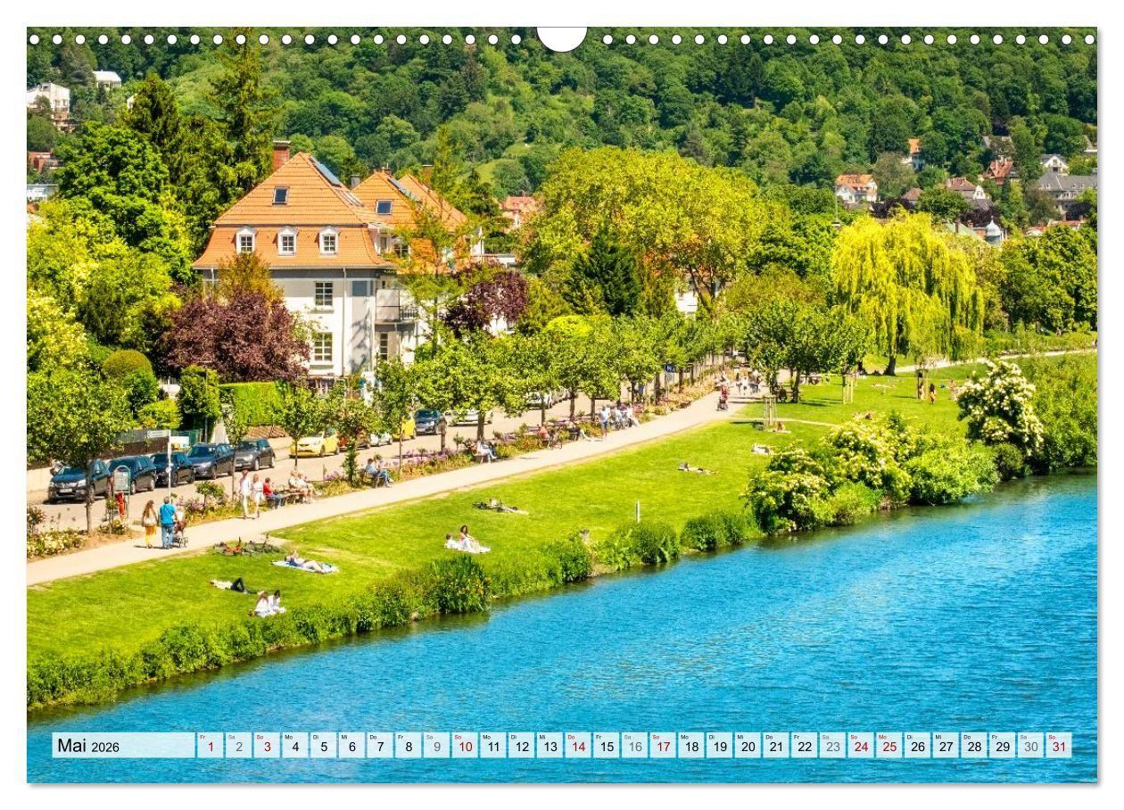 Beispielinhalt (Bild) Romantisches Heidelberg - 12 Traummotive voller Magie und Geschichte (Wandkalender 2026 DIN A3 quer), CALVENDO Monatskalender