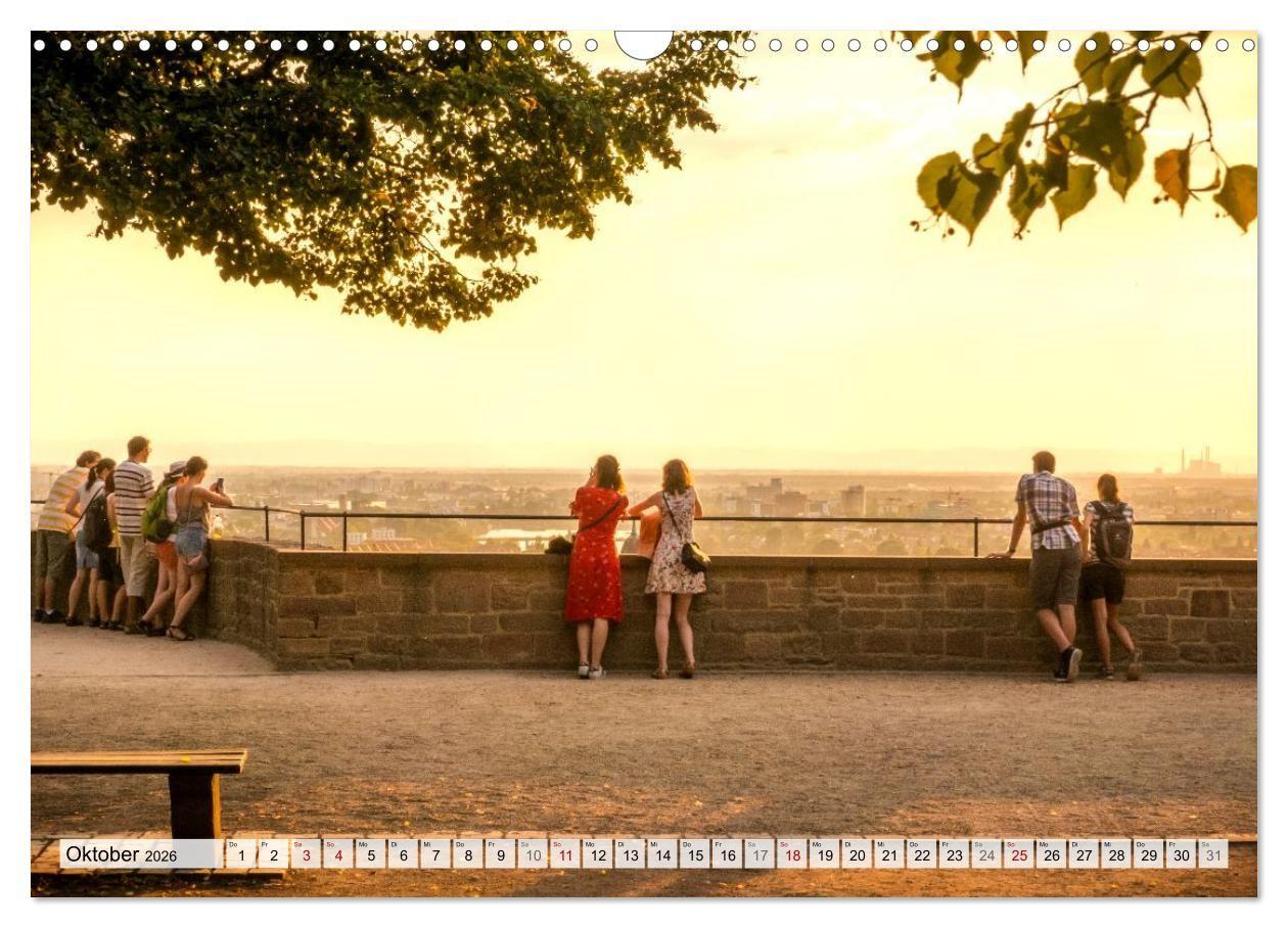 Beispielinhalt (Bild) Romantisches Heidelberg - 12 Traummotive voller Magie und Geschichte (Wandkalender 2026 DIN A3 quer), CALVENDO Monatskalender