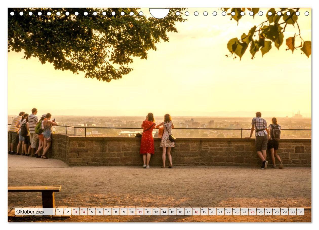 Beispielinhalt (Bild) Romantisches Heidelberg - 12 Traummotive voller Magie und Geschichte (Wandkalender 2026 DIN A4 quer), CALVENDO Monatskalender