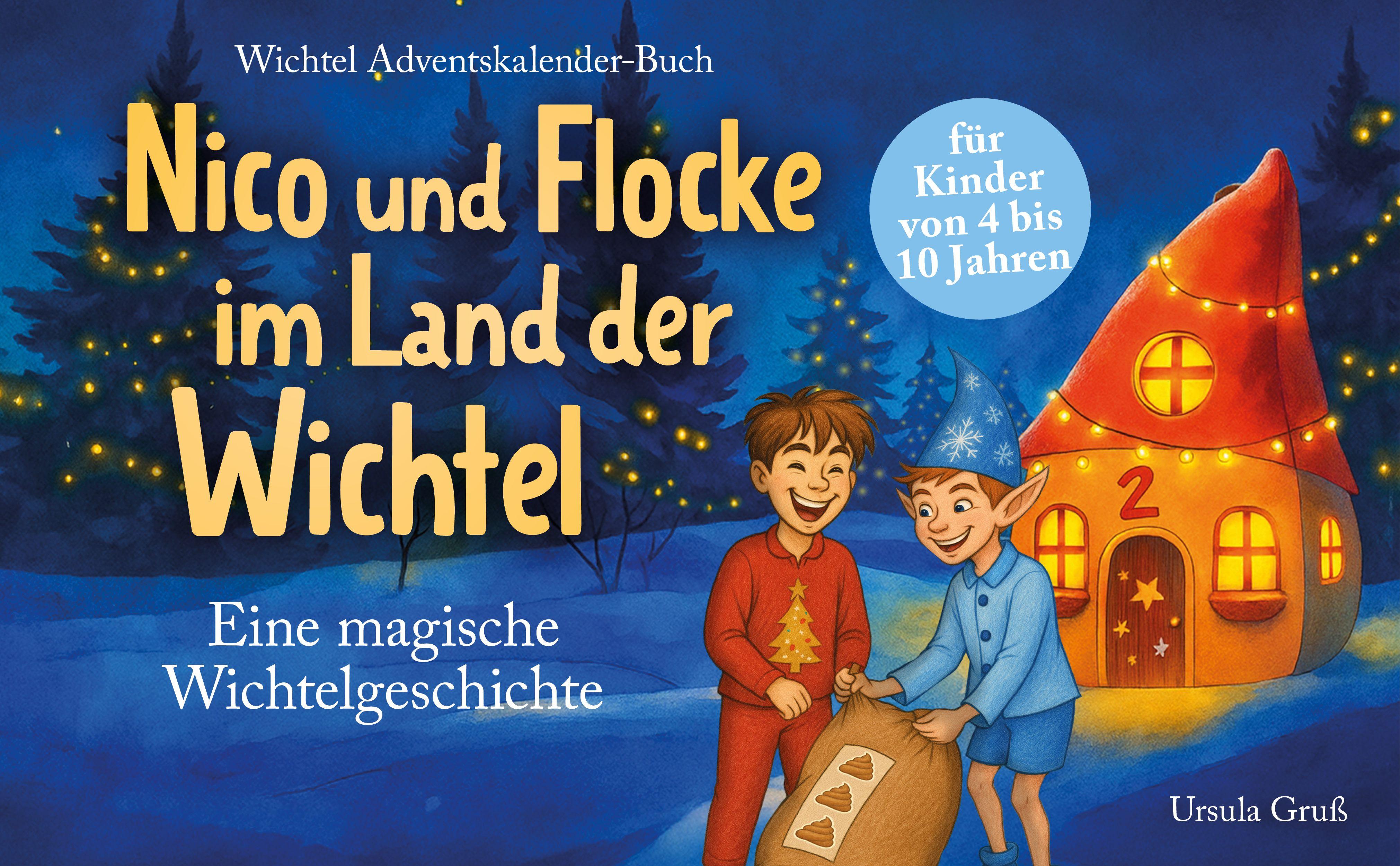 Beispielinhalt (Bild) Wichtel-Adventskalender-Buch | Eine magische Wichtelgeschichte für Kinder von 4 bis 10 Jahren | Nico und Flocke im Land der Wichtel | Zum Vorlesen & Selbstlesen im Advent | Für Erstleser