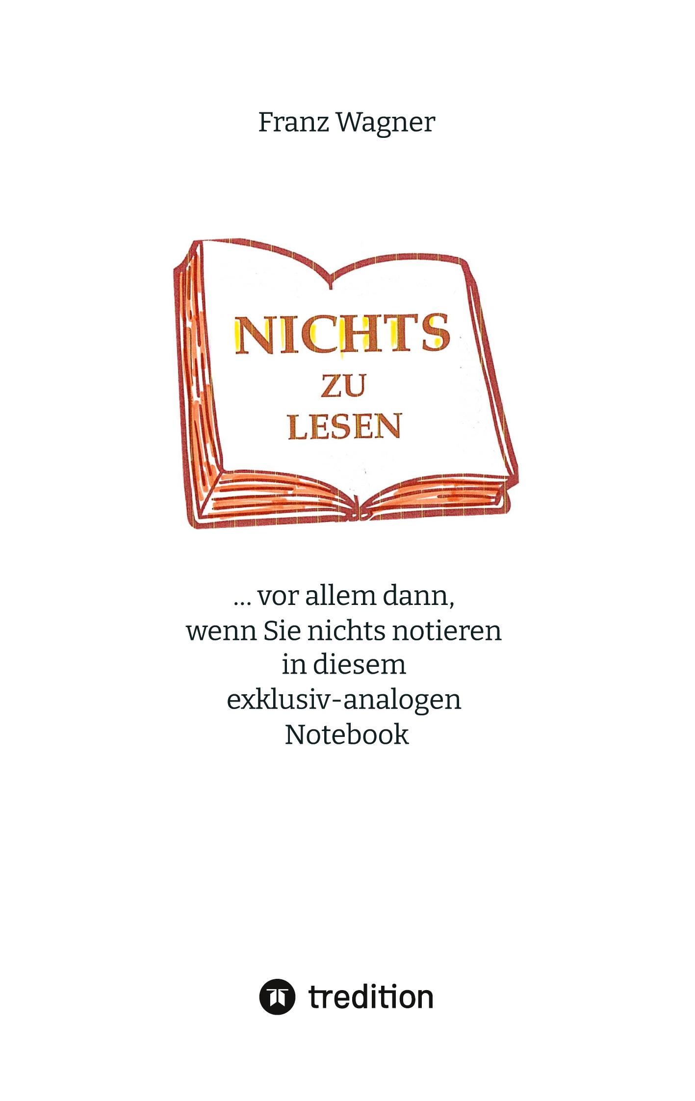 Vorderes Coverbild Nichts zu lesen