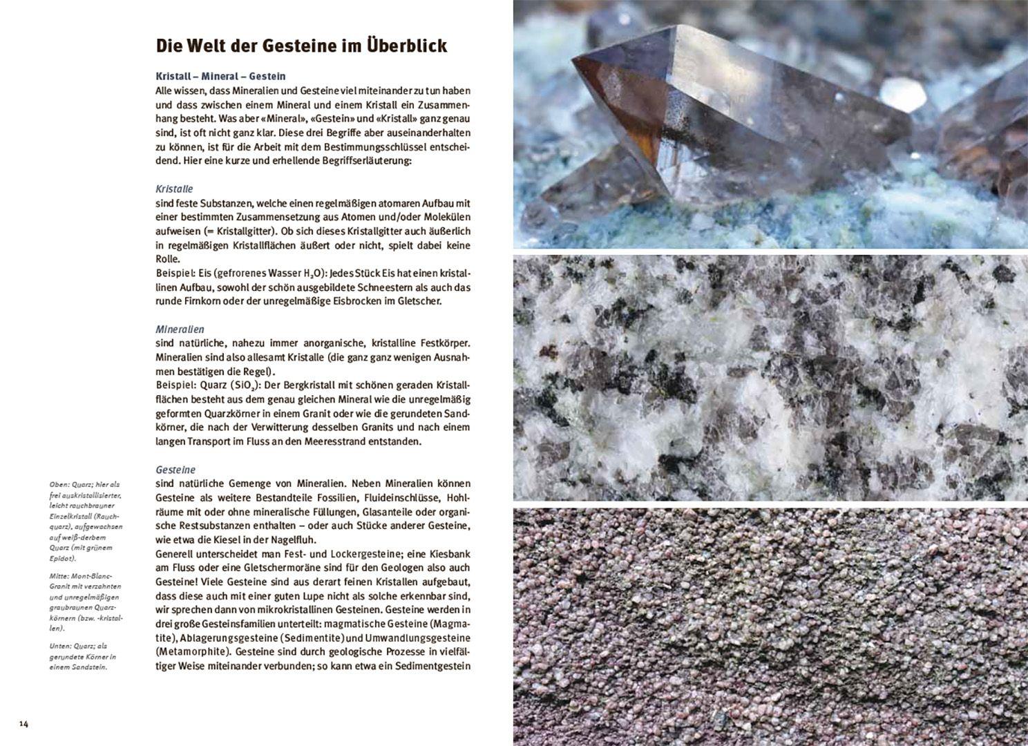 Beispielinhalt (Bild) Gesteine einfach bestimmen