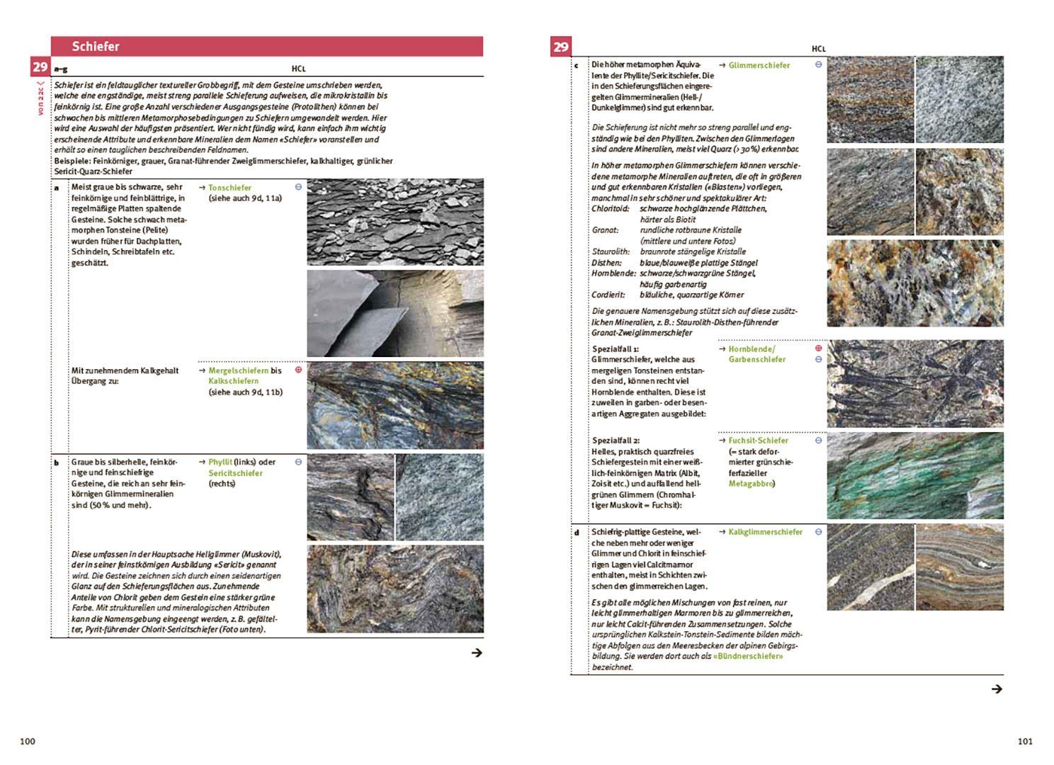 Beispielinhalt (Bild) Gesteine einfach bestimmen