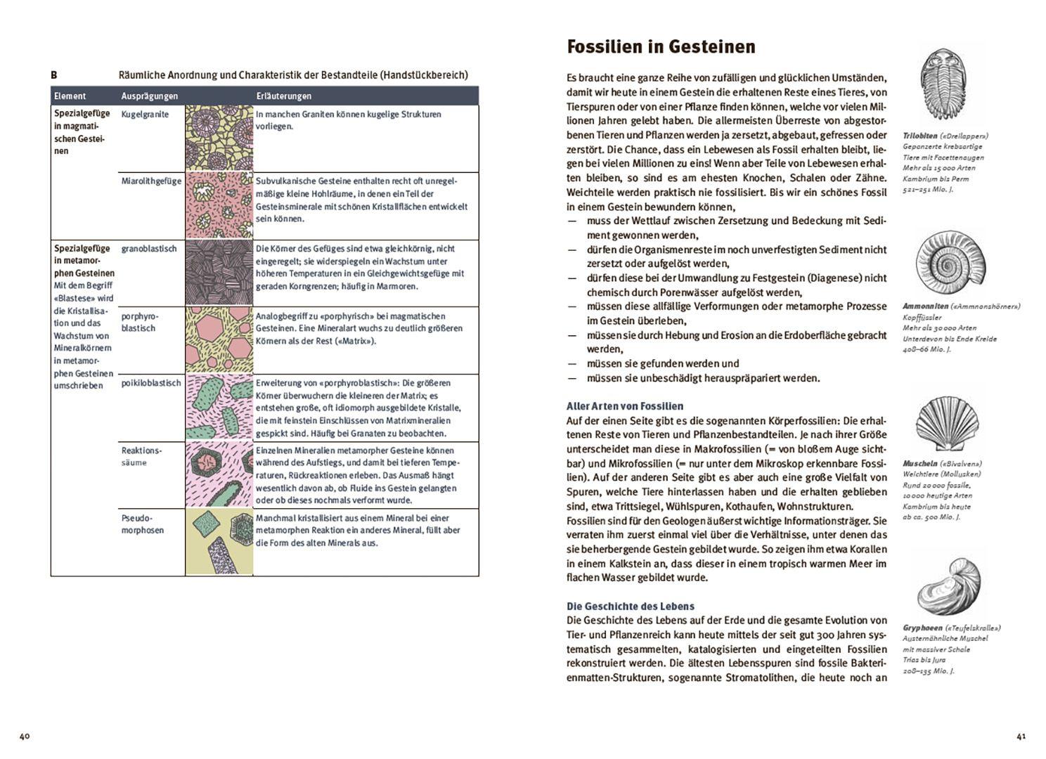 Beispielinhalt (Bild) Gesteine einfach bestimmen