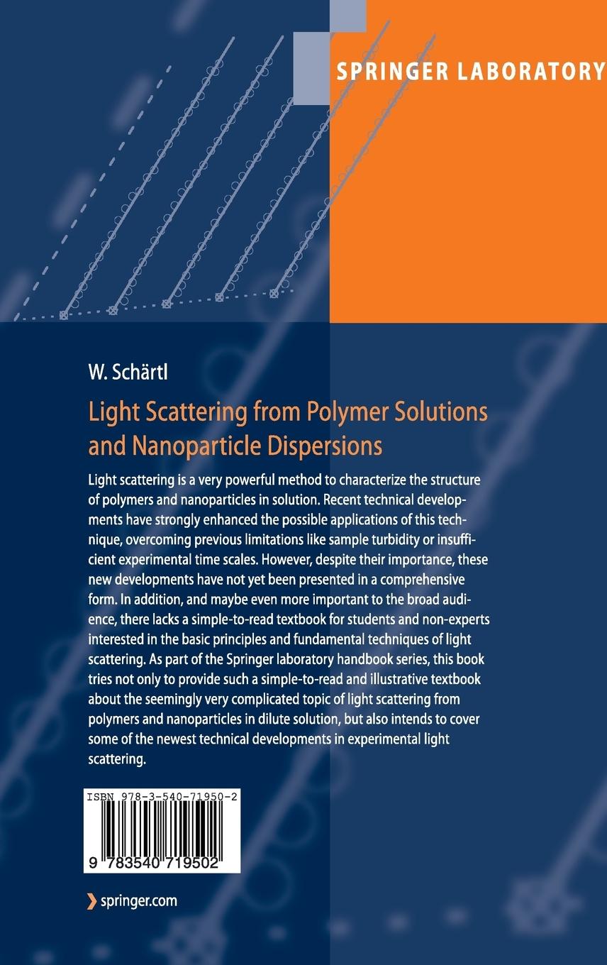 Rückseitencover Light Scattering from Polymer Solutions and Nanoparticle Dispersions