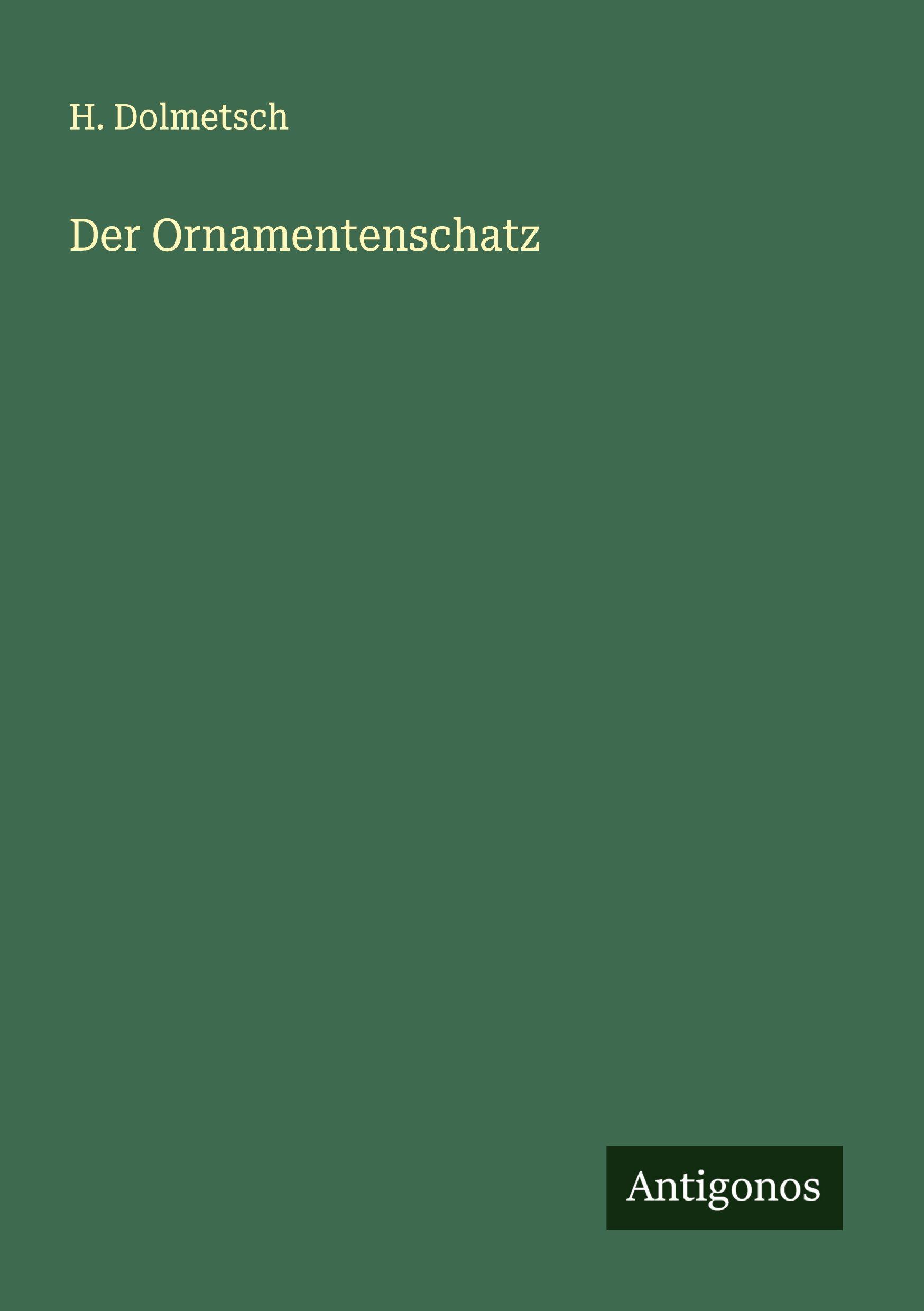 Vorderes Coverbild Der Ornamentenschatz