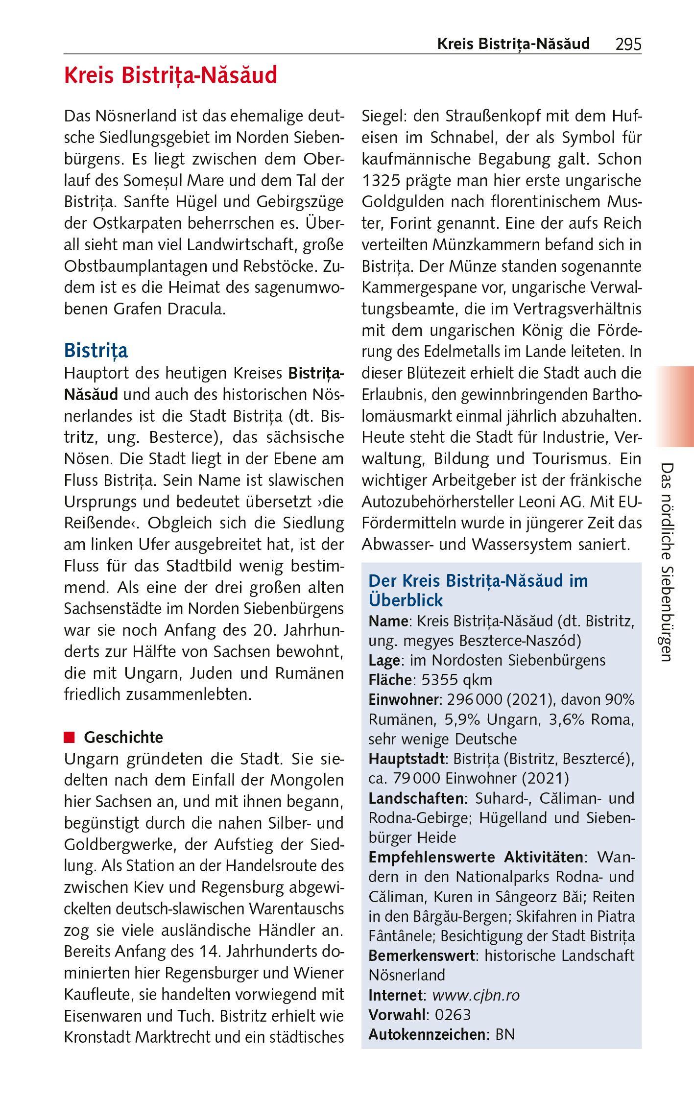 Beispielinhalt (Bild) TRESCHER Reiseführer Siebenbürgen