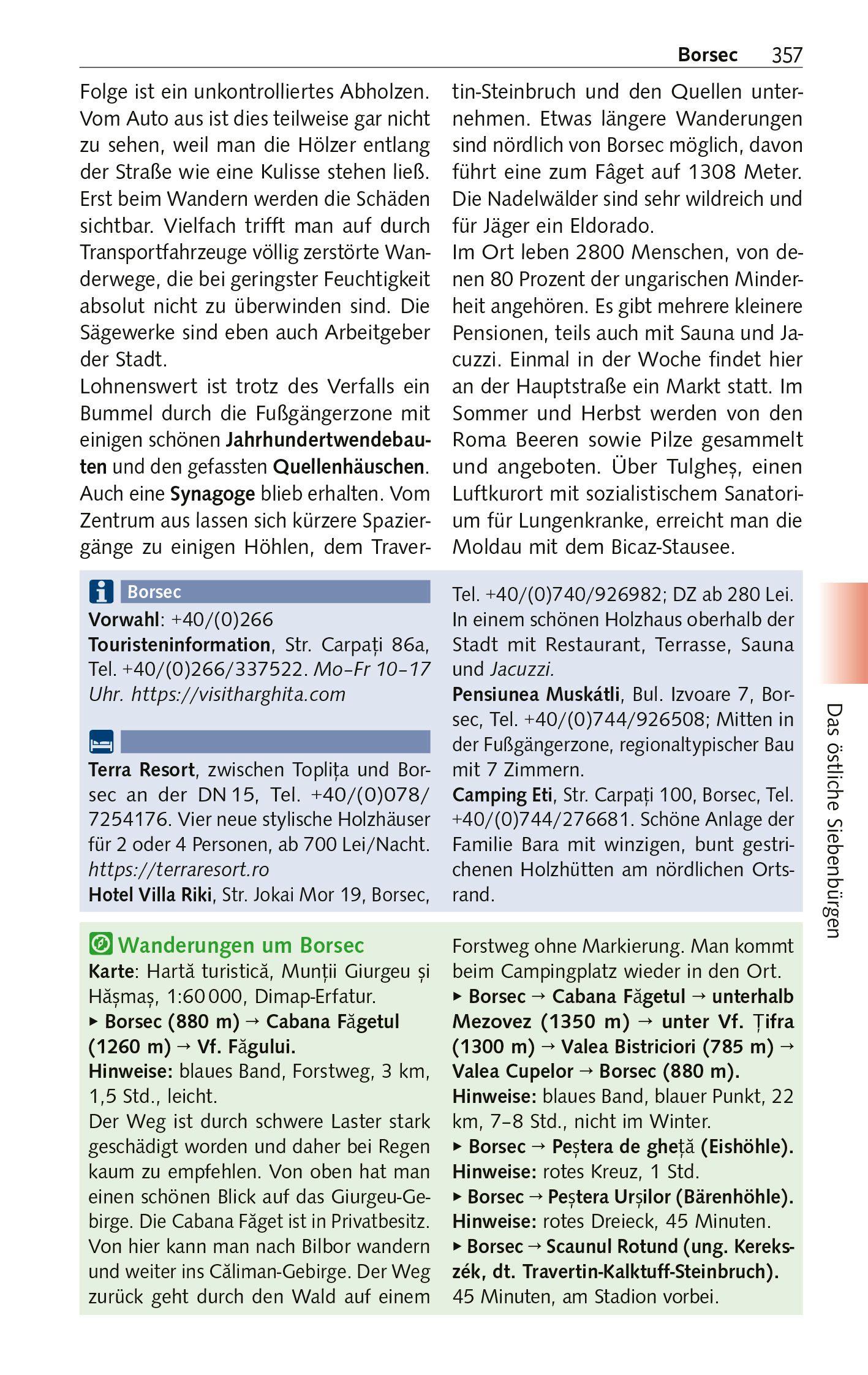 Beispielinhalt (Bild) TRESCHER Reiseführer Siebenbürgen