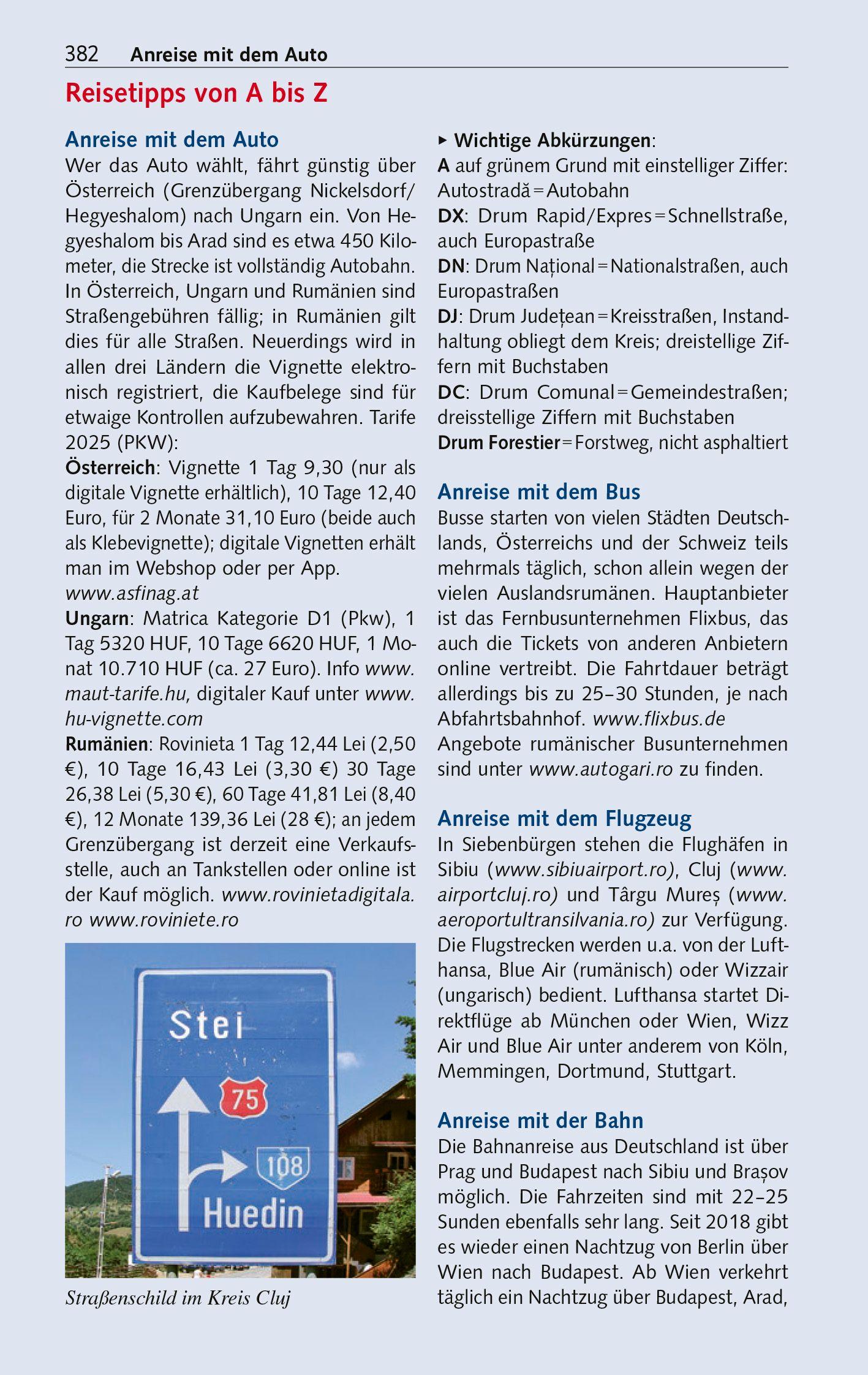 Beispielinhalt (Bild) TRESCHER Reiseführer Siebenbürgen
