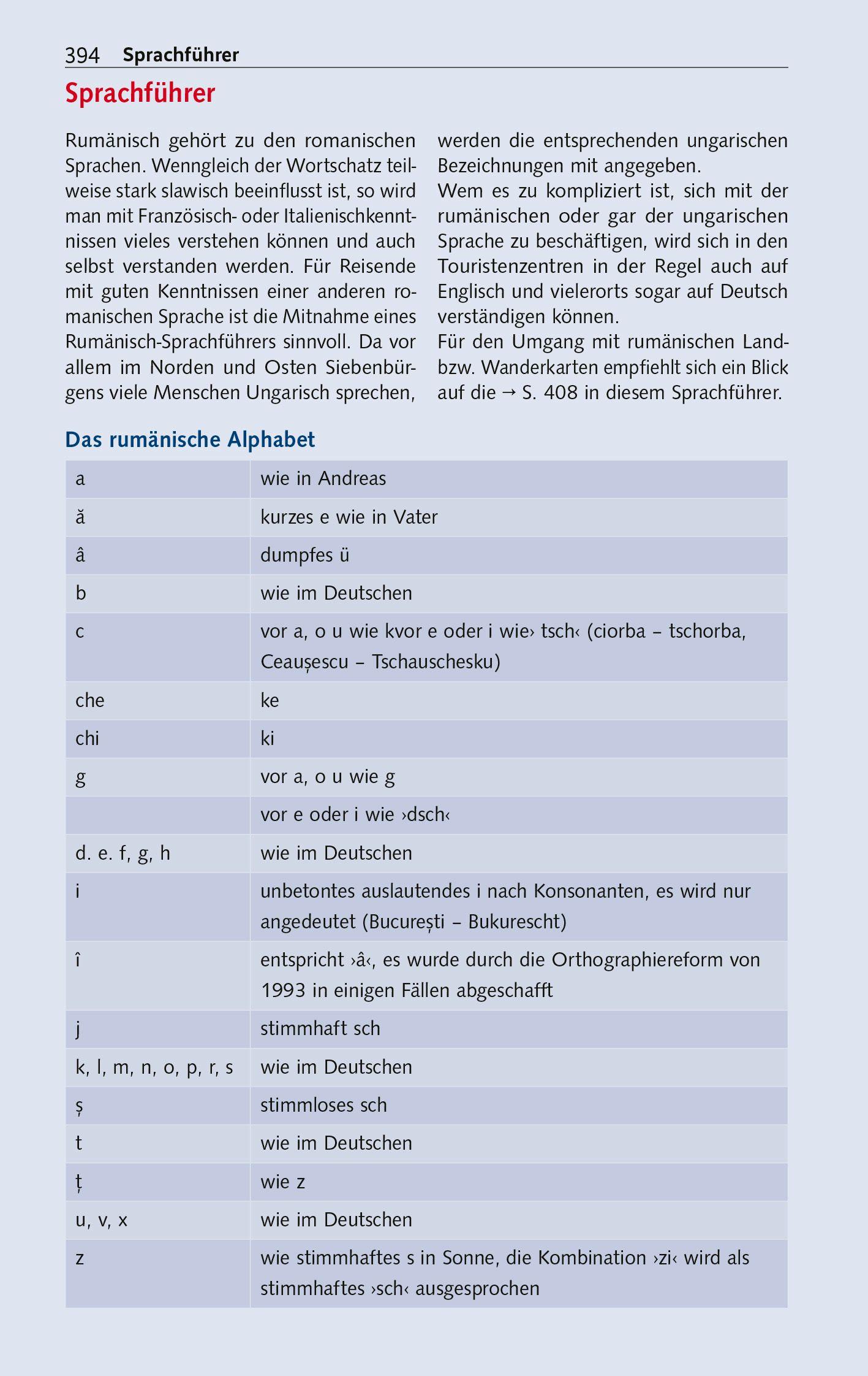 Beispielinhalt (Bild) TRESCHER Reiseführer Siebenbürgen