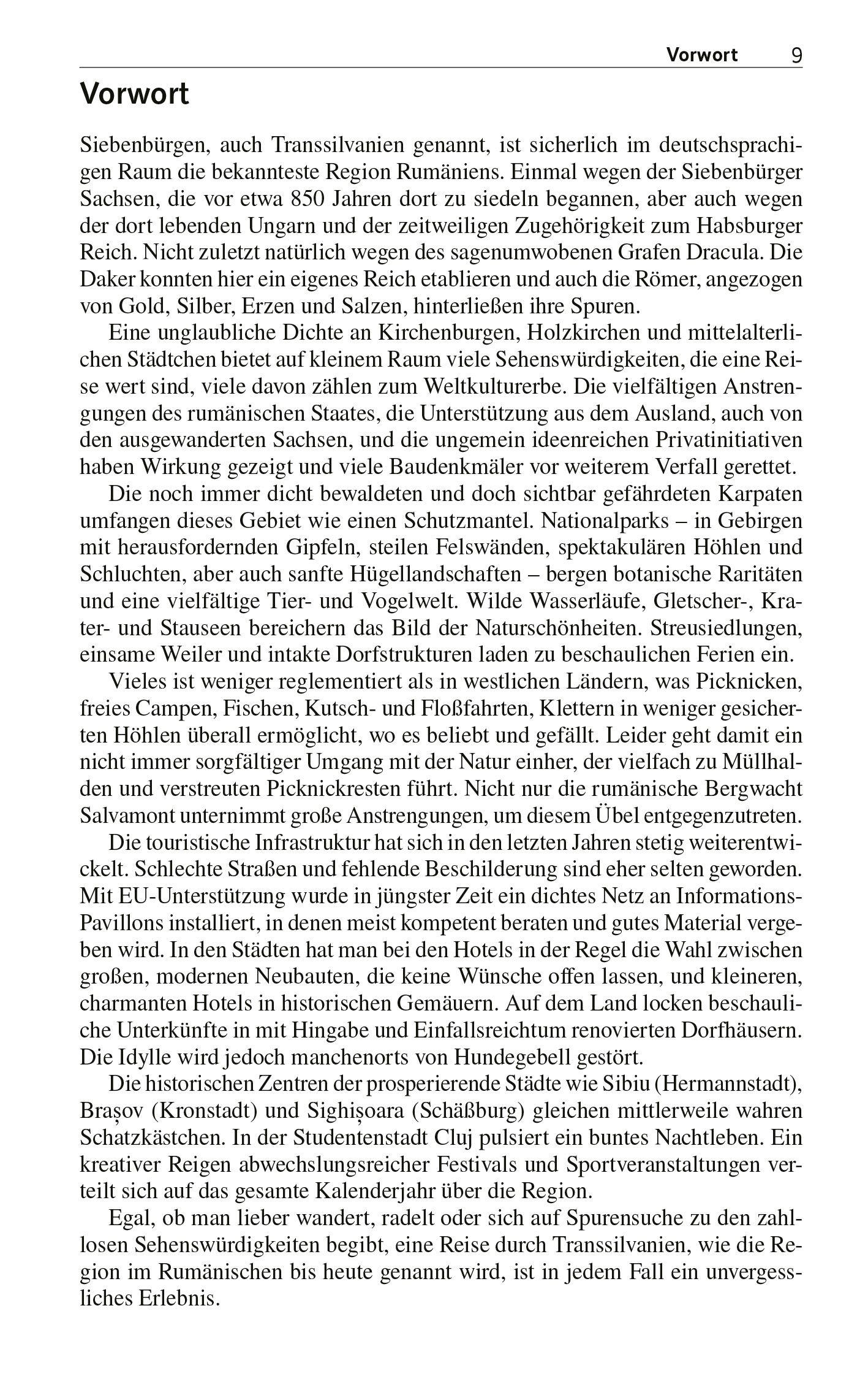 Beispielinhalt (Bild) TRESCHER Reiseführer Siebenbürgen