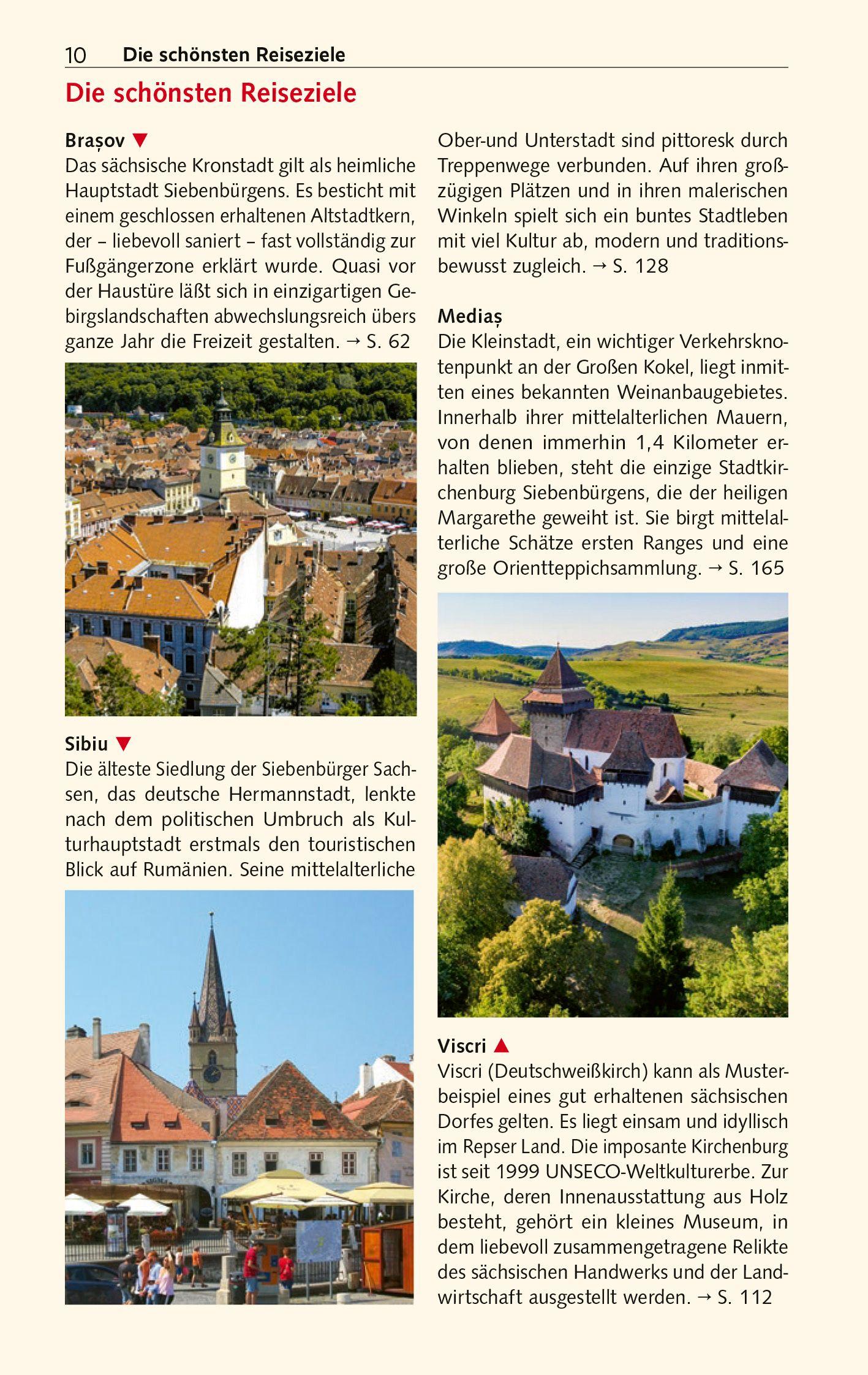 Beispielinhalt (Bild) TRESCHER Reiseführer Siebenbürgen