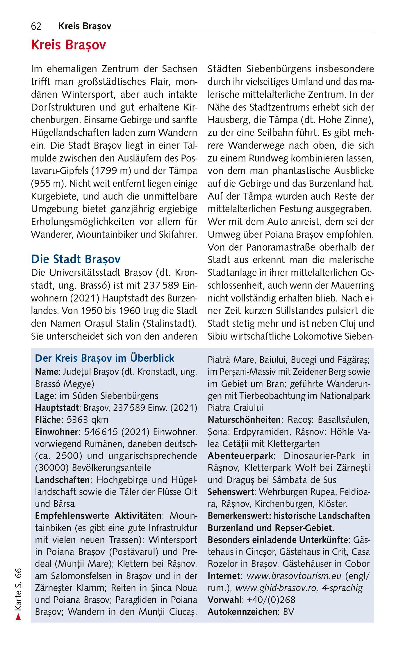 Beispielinhalt (Bild) TRESCHER Reiseführer Siebenbürgen