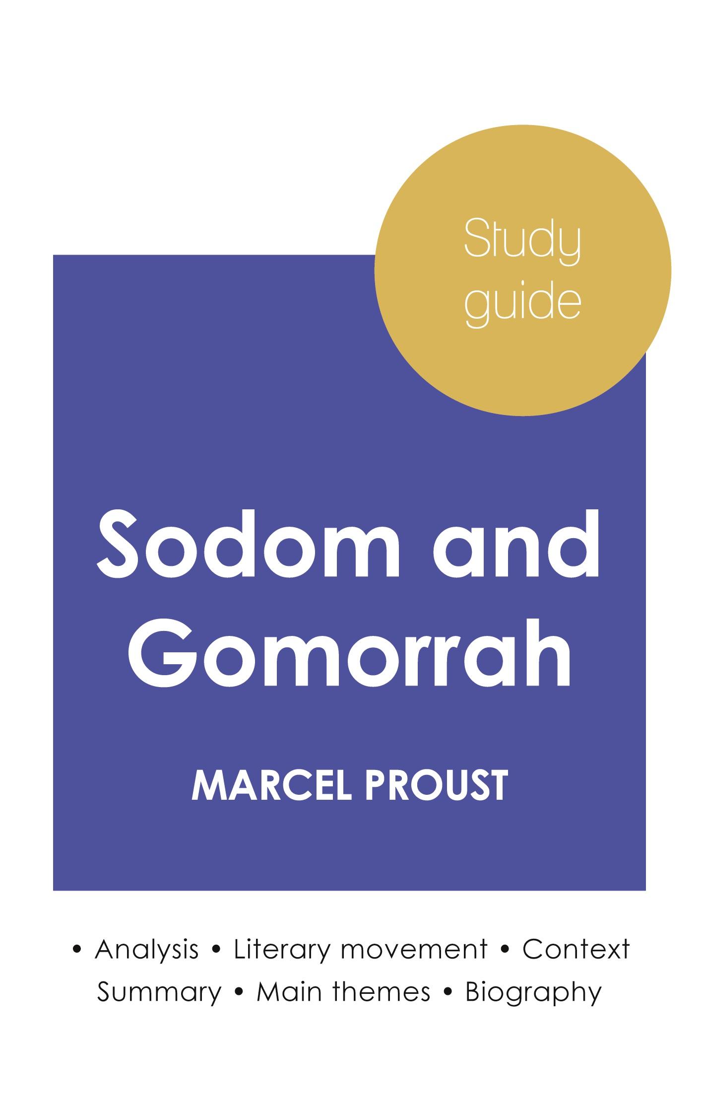 Vorderes Coverbild Study guide Sodom and Gomorrah by Marcel Proust (in-depth literary analysis and complete summary)