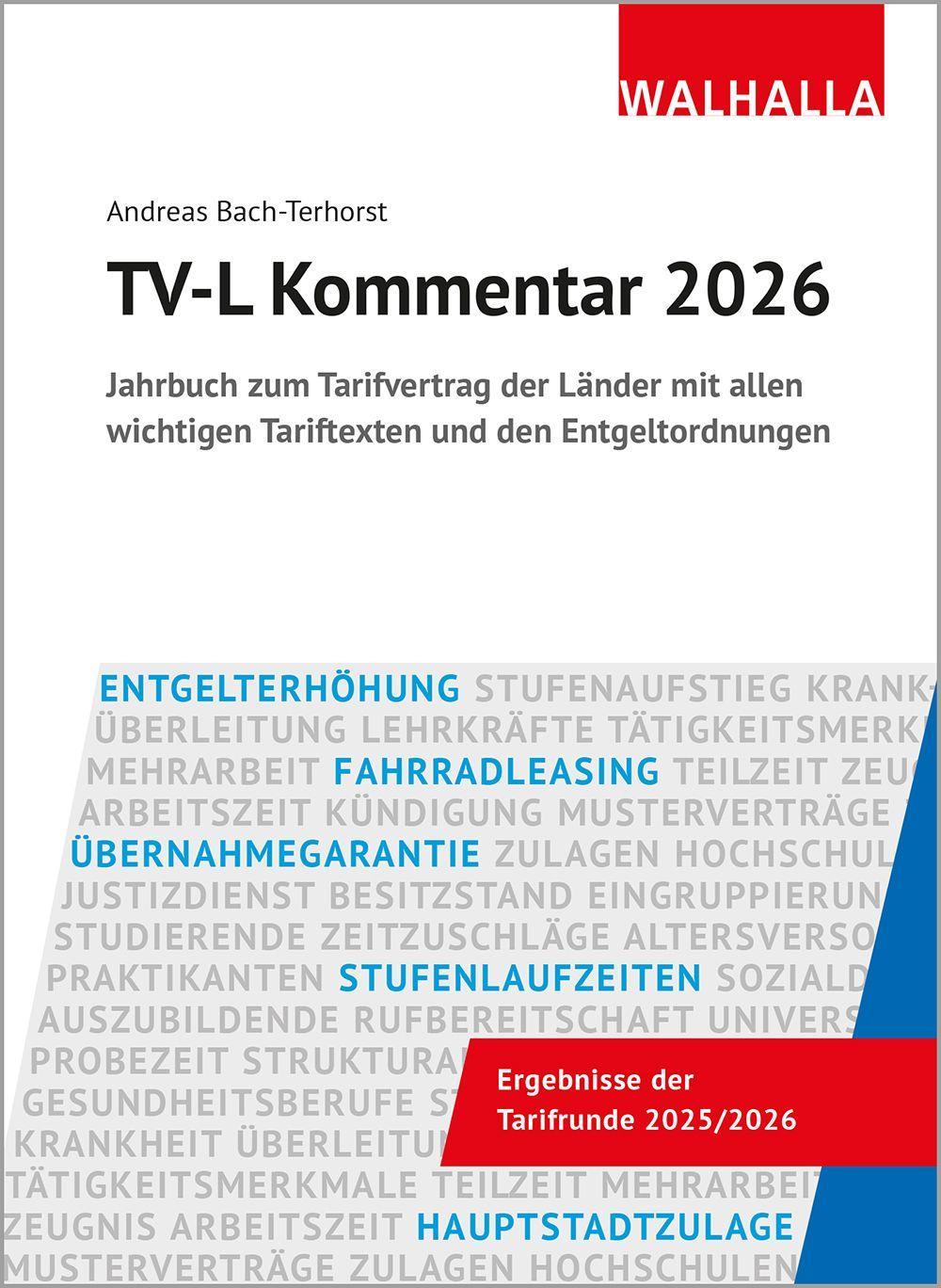 Vorderes Coverbild TV-L Kommentar 2026