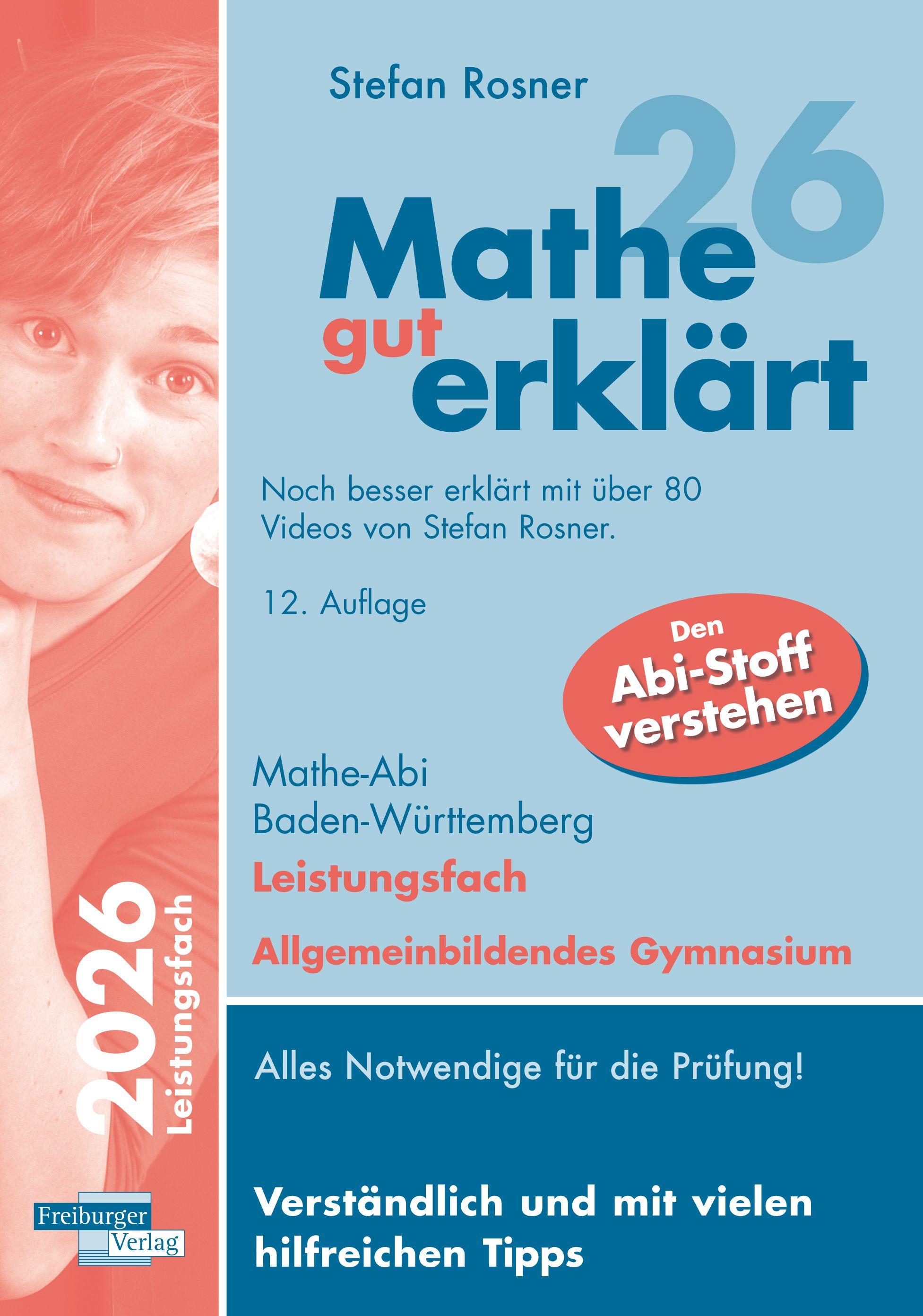 Vorderes Coverbild Mathe gut erklärt 2026 Leistungsfach Baden-Württemberg Gymnasium