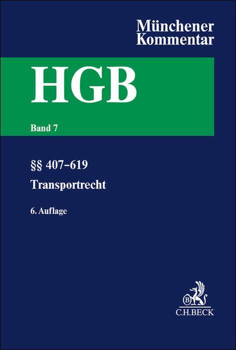 Vorderes Coverbild Münchener Kommentar zum Handelsgesetzbuch  Bd. 7: Transportrecht