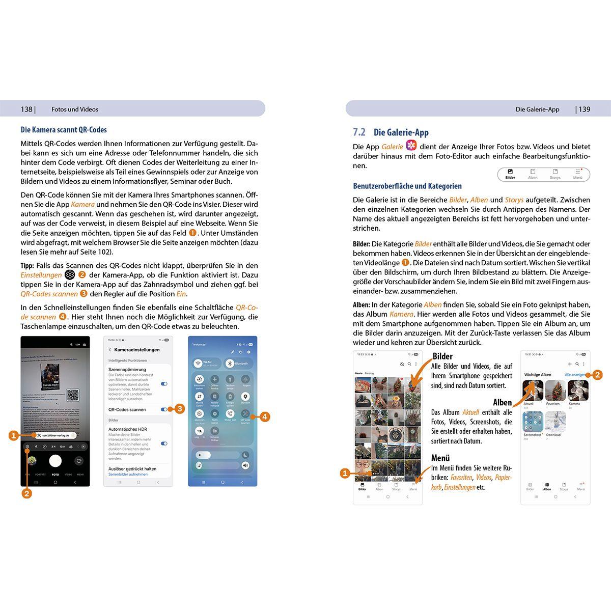 Beispielinhalt (Bild) Samsung Galaxy A17 / A17 5G - Für Einsteiger ohne Vorkenntnisse