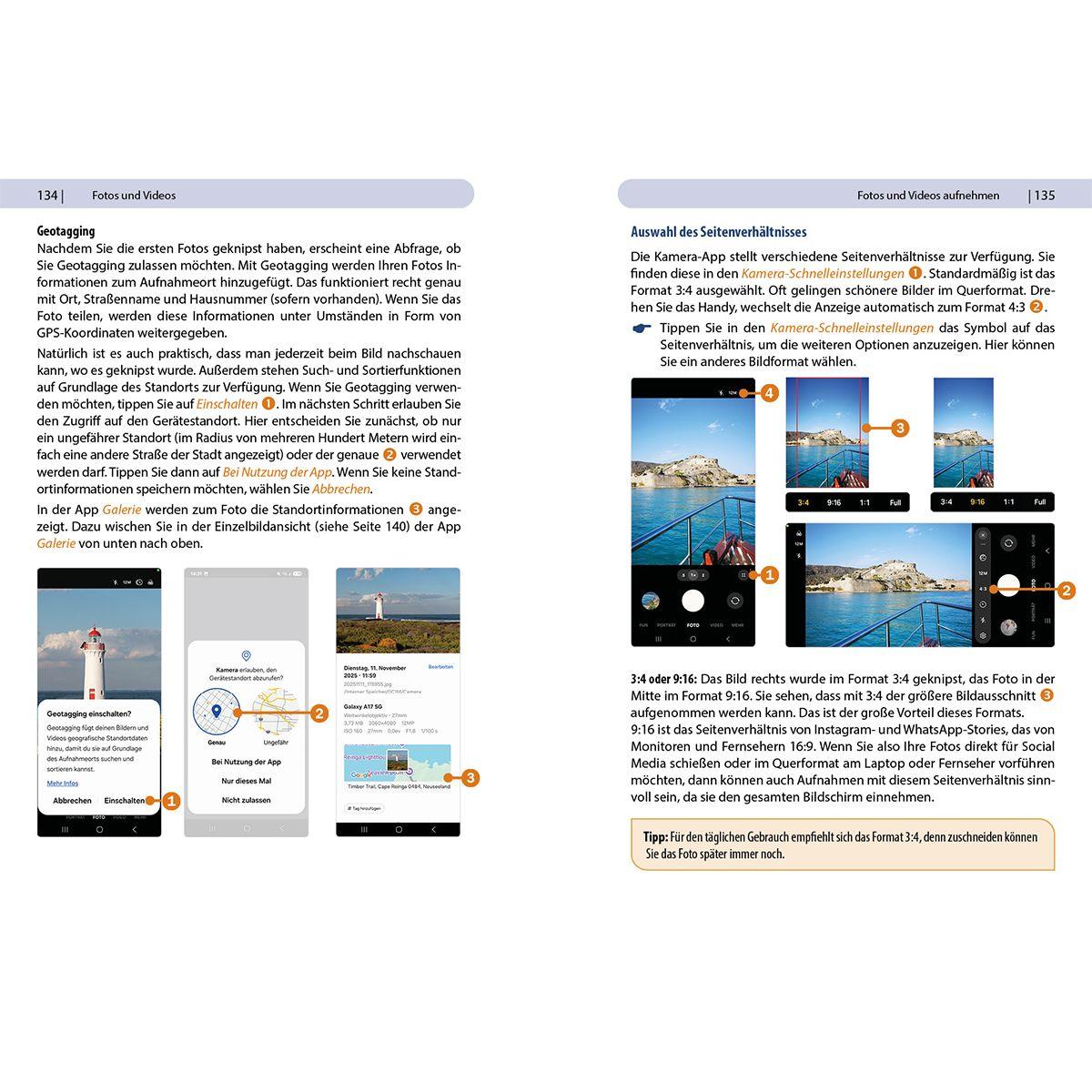 Beispielinhalt (Bild) Samsung Galaxy A17 / A17 5G - Für Einsteiger ohne Vorkenntnisse