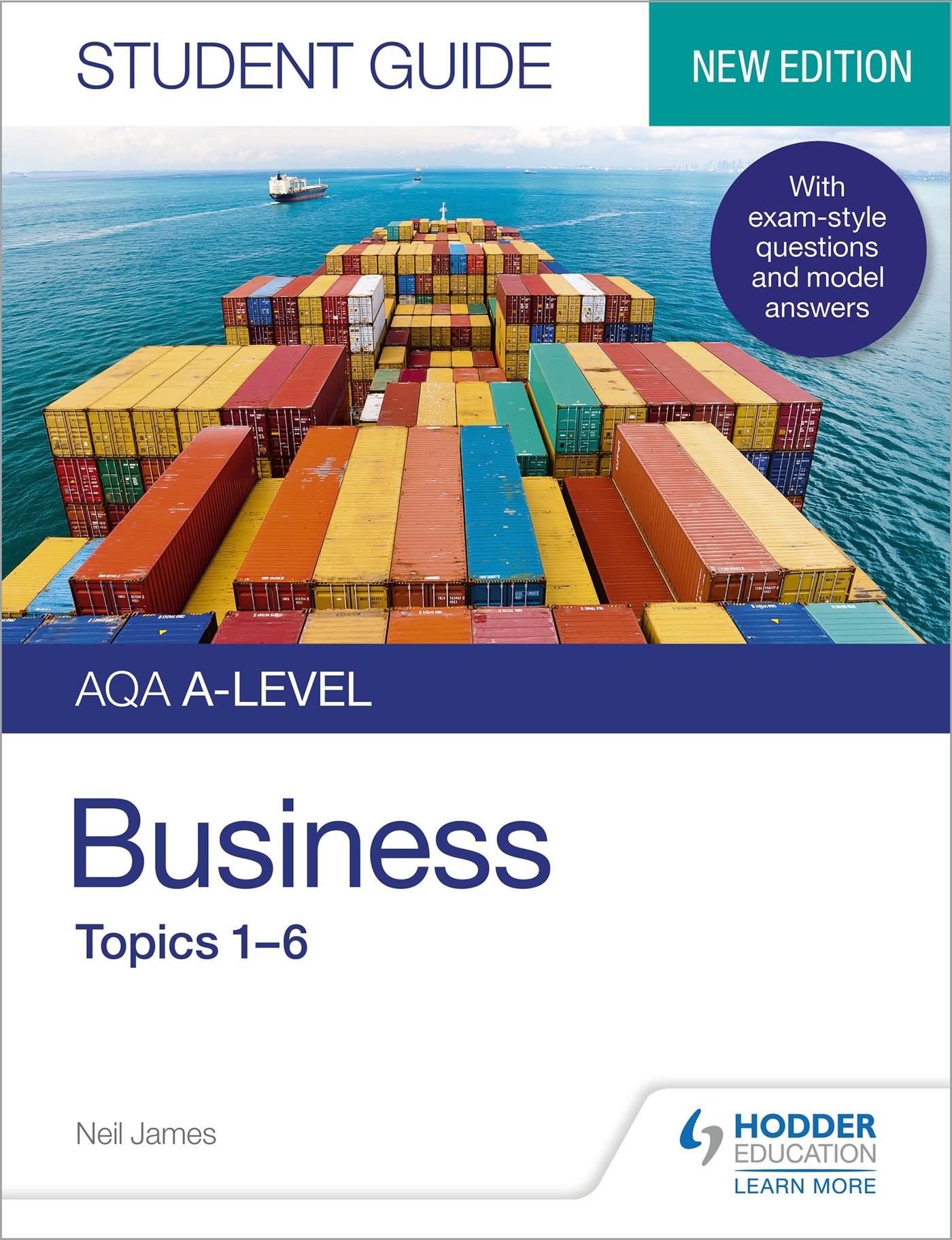Vorderes Coverbild AQA A-level Business Student Guide 1: Topics 1-6