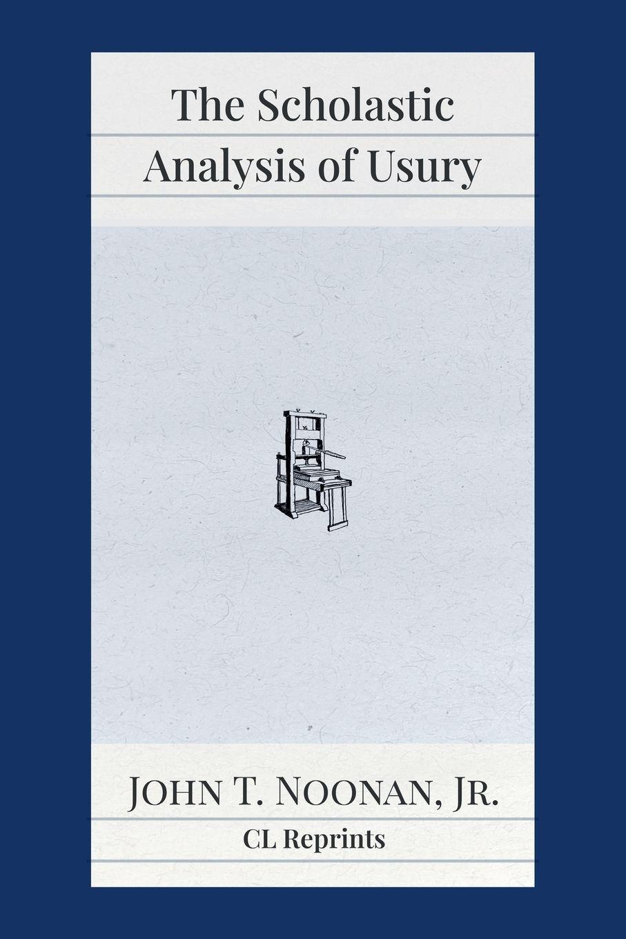 Vorderes Coverbild The Scholastic Analysis of Usury