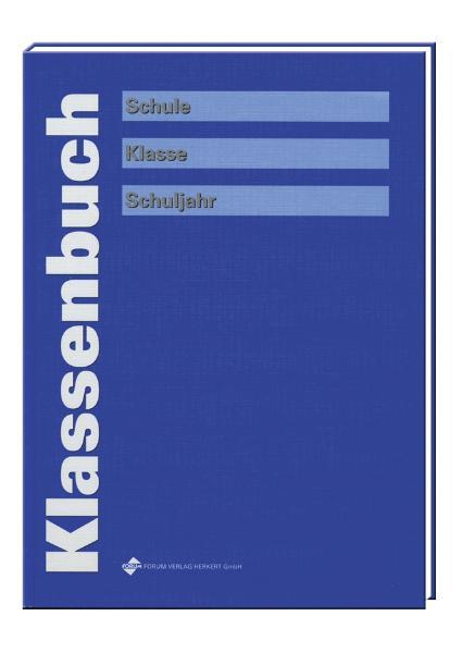 Vorderes Coverbild Klassenbuch (blau)