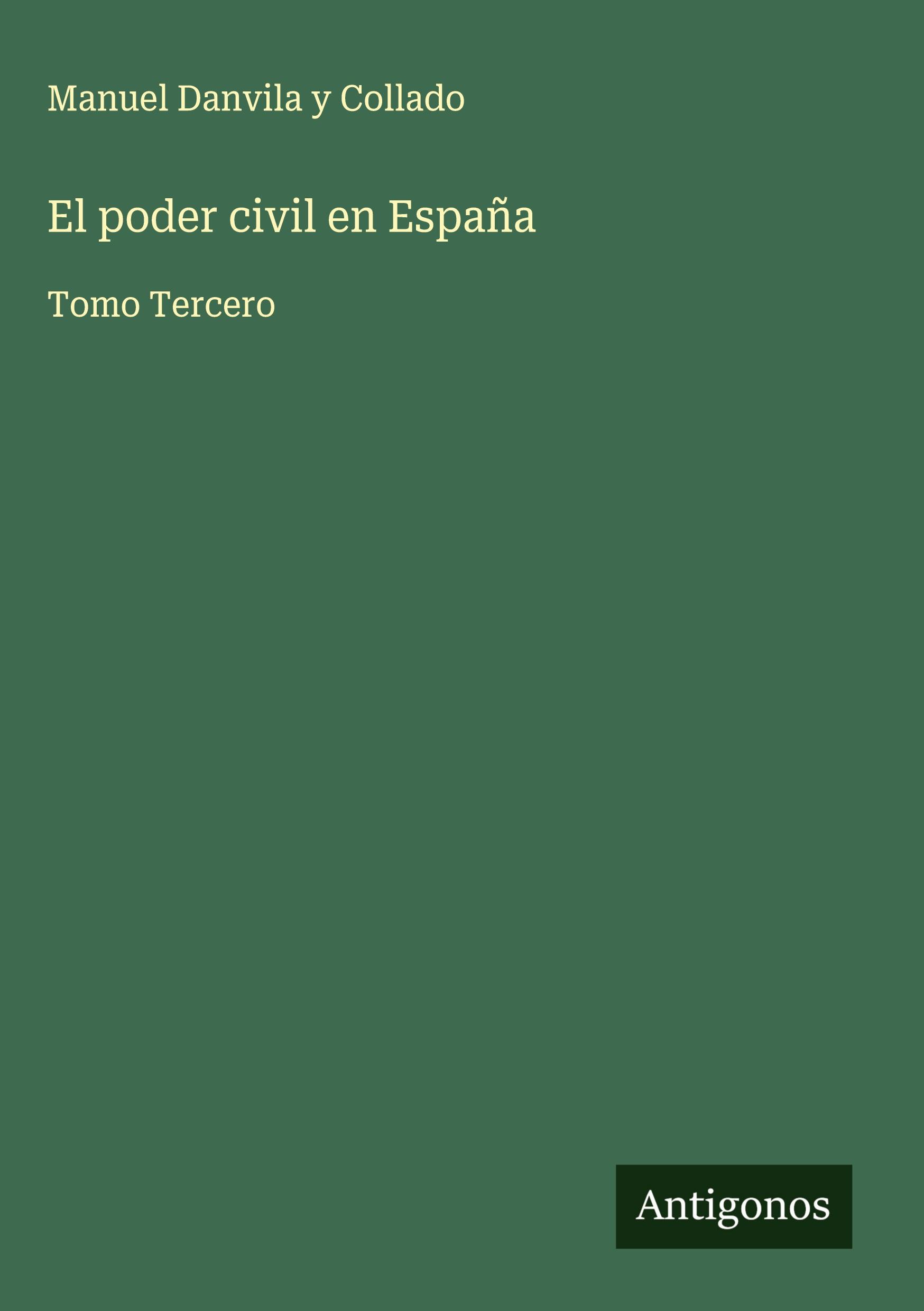 Vorderes Coverbild El poder civil en España