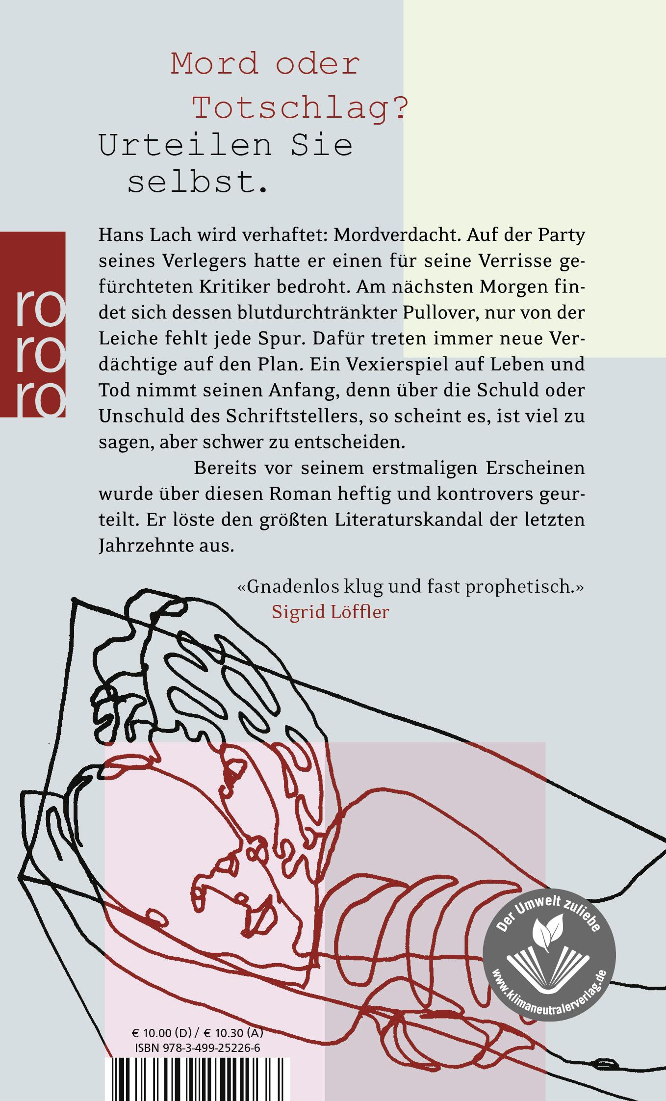 Rückseitencover Tod eines Kritikers