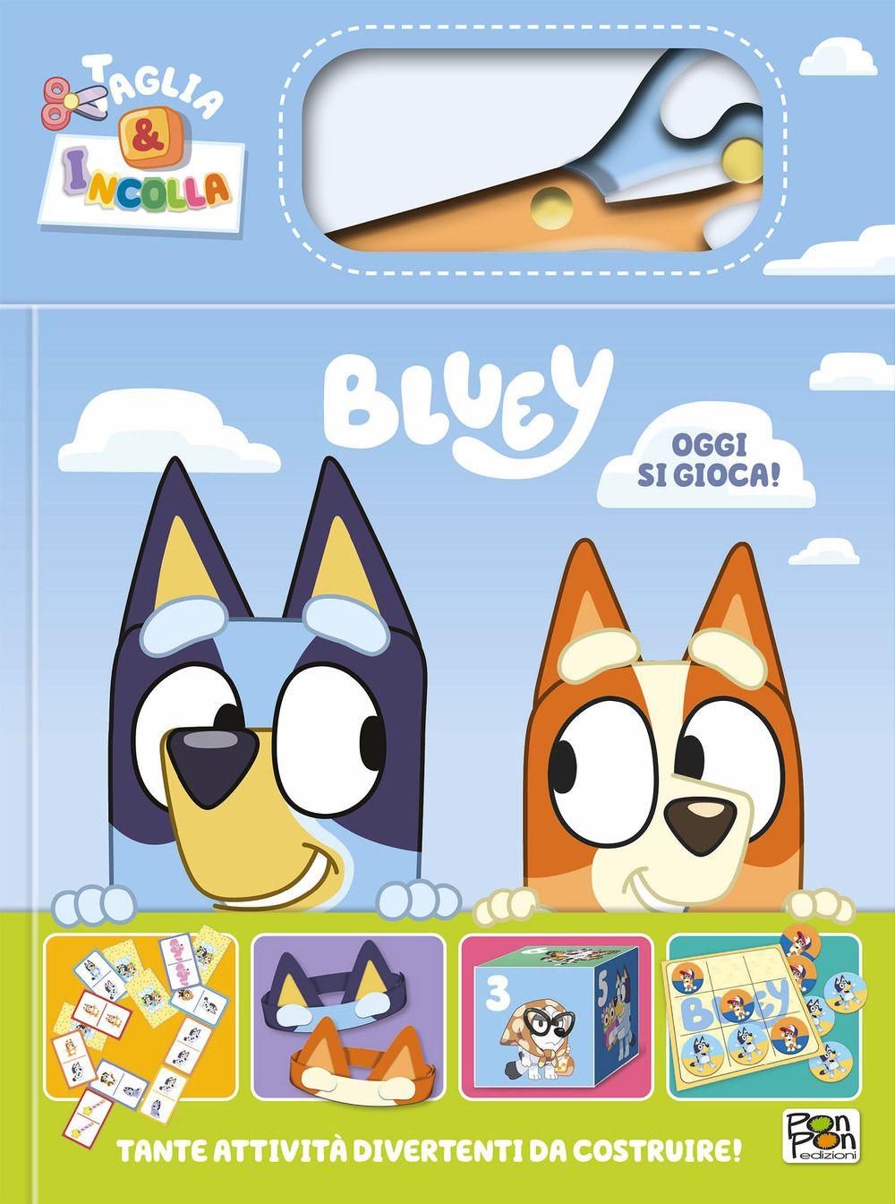 Vorderes Coverbild Oggi si gioca! Taglia e incolla. Bluey