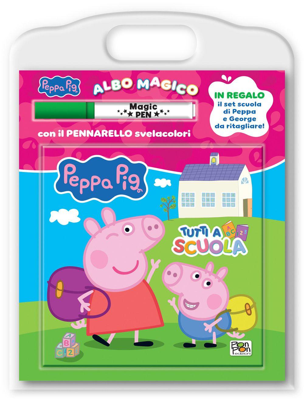 Vorderes Coverbild Tutti a scuola! Albo magico. Peppa pig