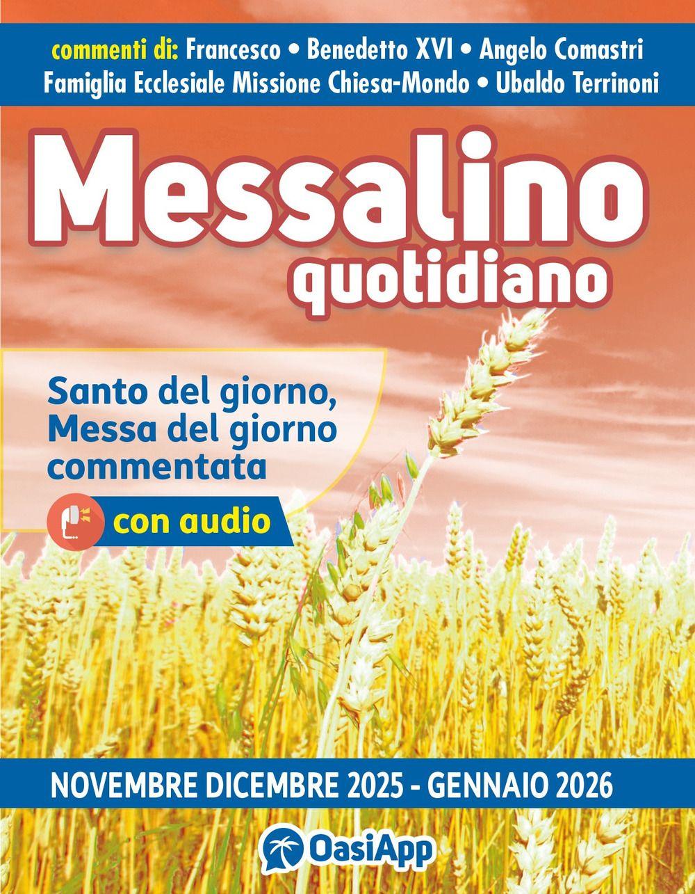 Vorderes Coverbild Messalino quotidiano (novembre-dicembre 2025-gennaio 2026)