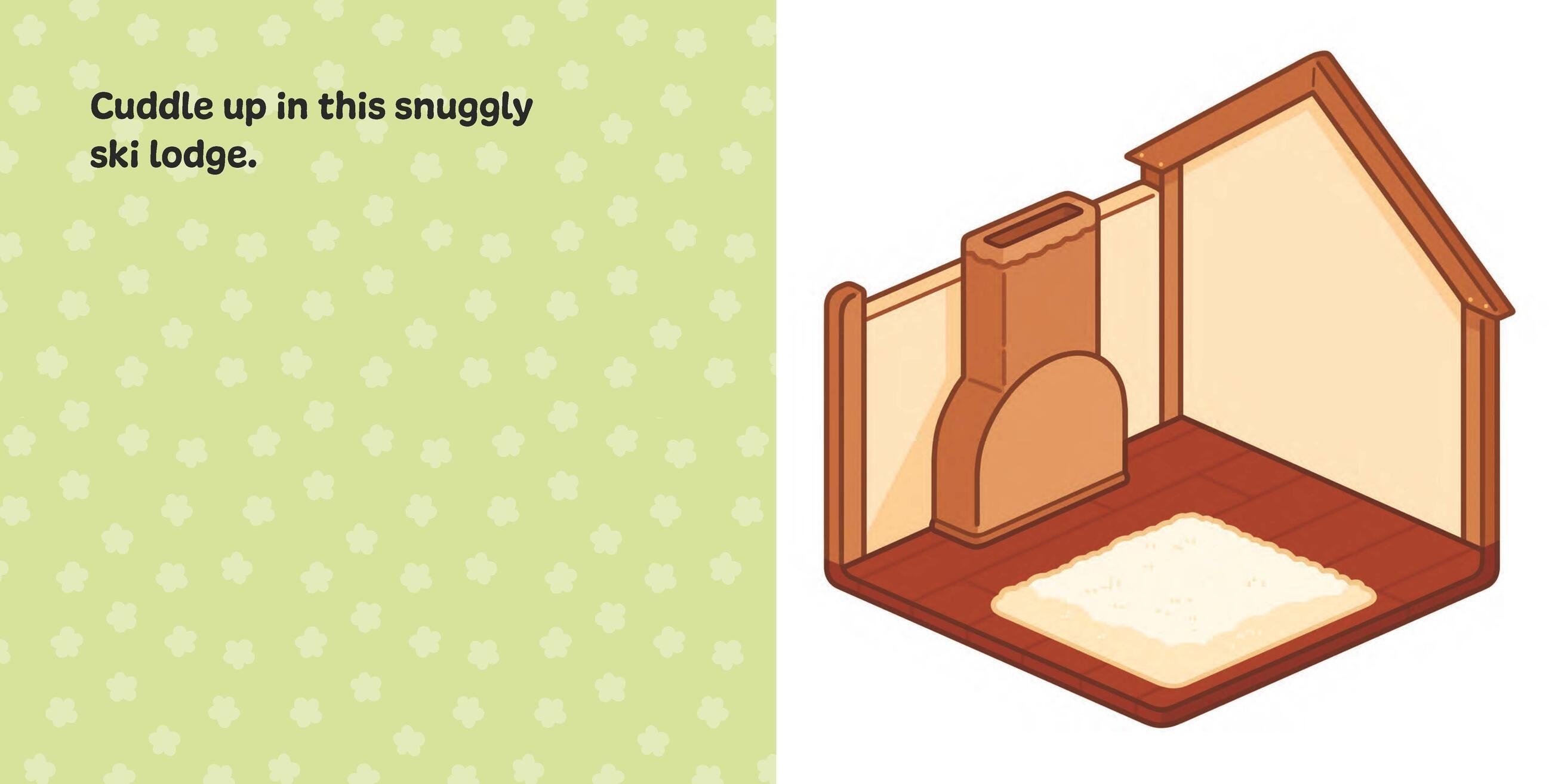 Beispielinhalt (Bild) Cute & Cozy Sticker Rooms: Cozy Getaways