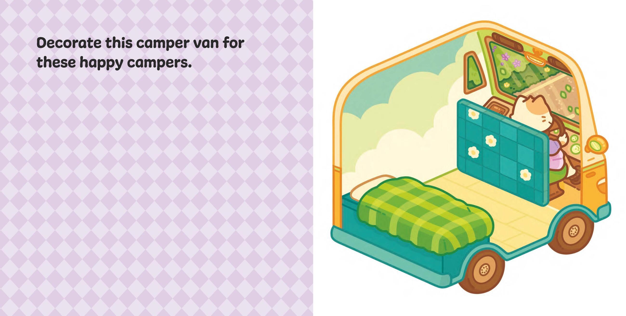 Beispielinhalt (Bild) Cute & Cozy Sticker Rooms: Cozy Getaways