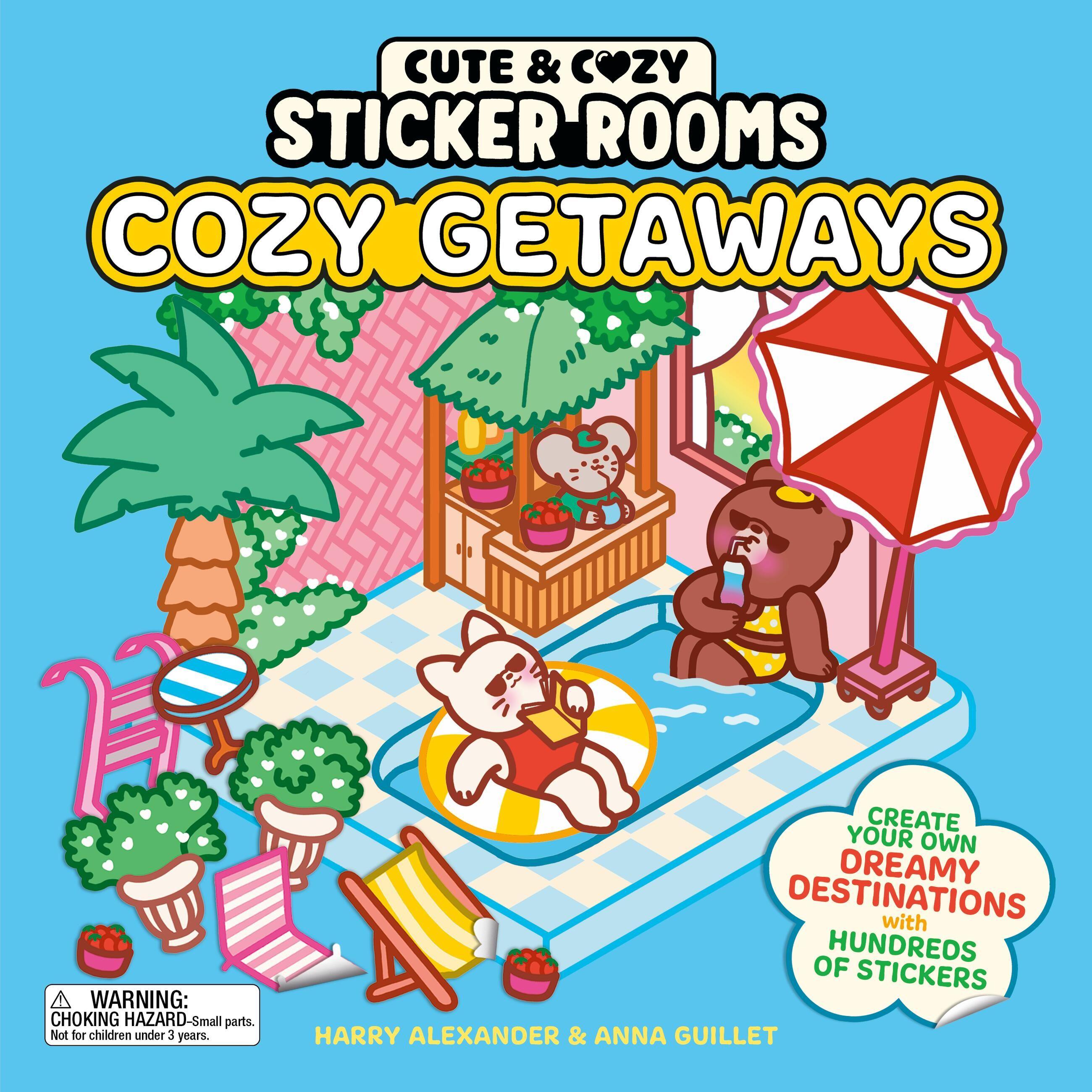 Vorderes Coverbild Cute and Cozy Sticker Rooms: Cozy Getaways
