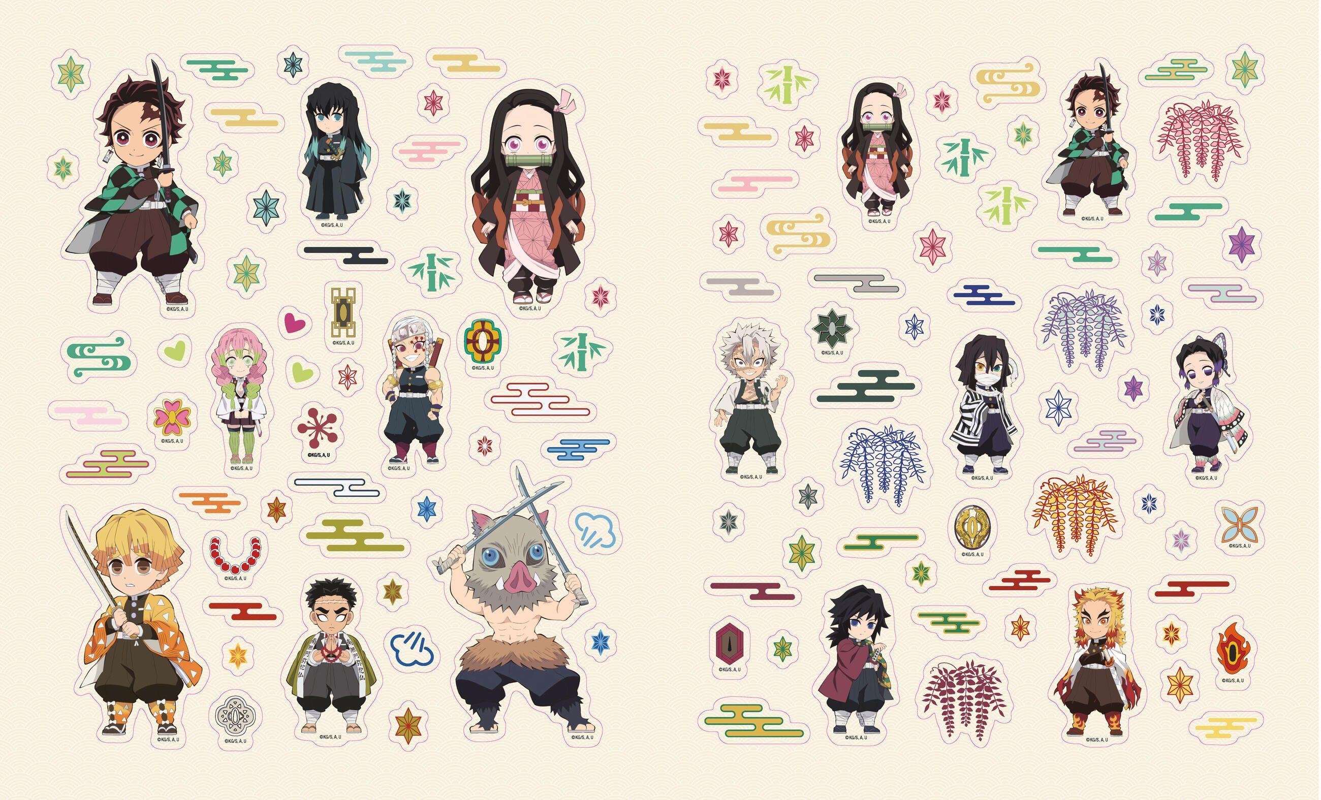 Beispielinhalt (Bild) Demon Slayer: The Sticker Book