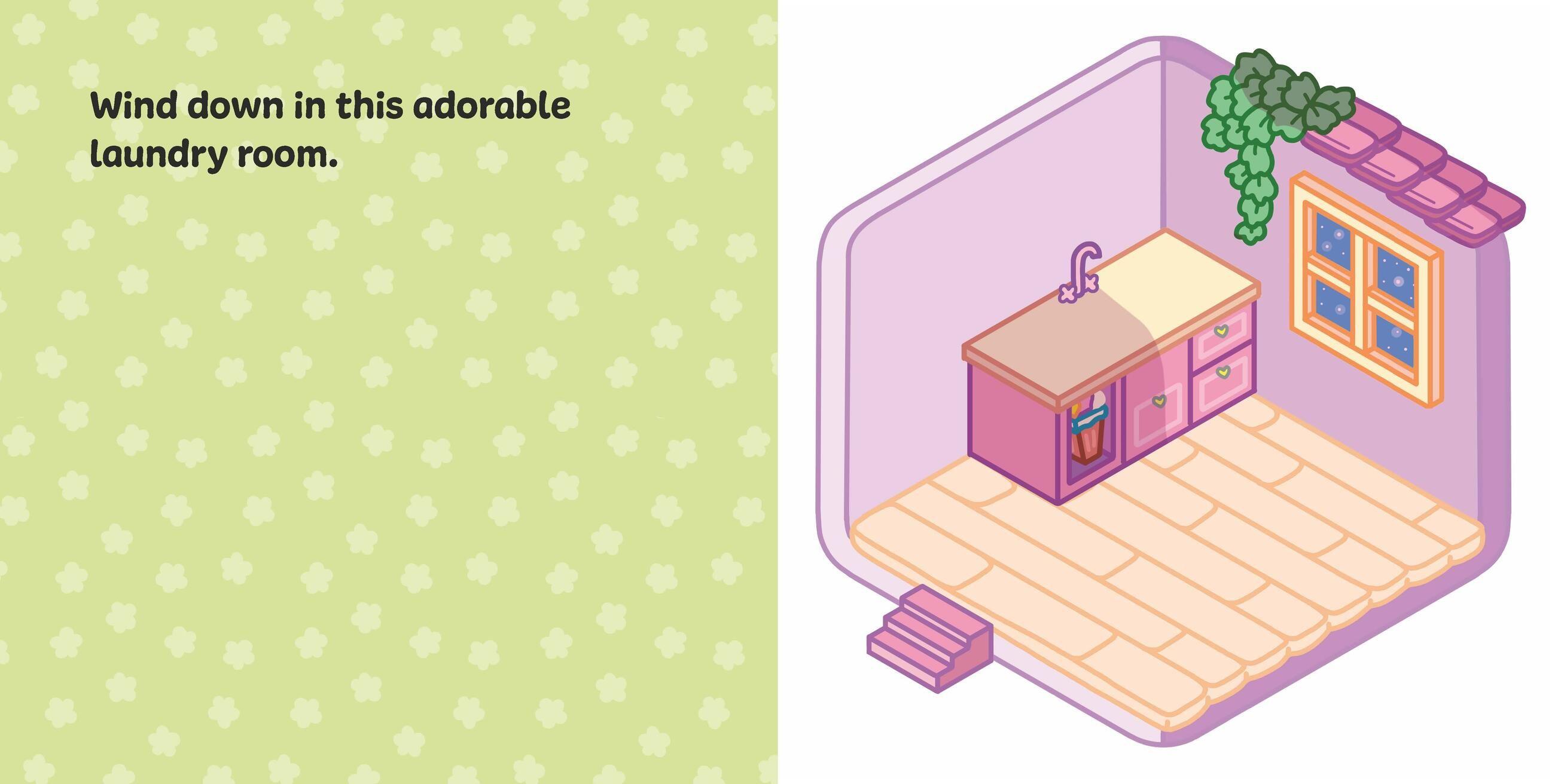 Beispielinhalt (Bild) Cute & Cozy Sticker Rooms: Happy Homes