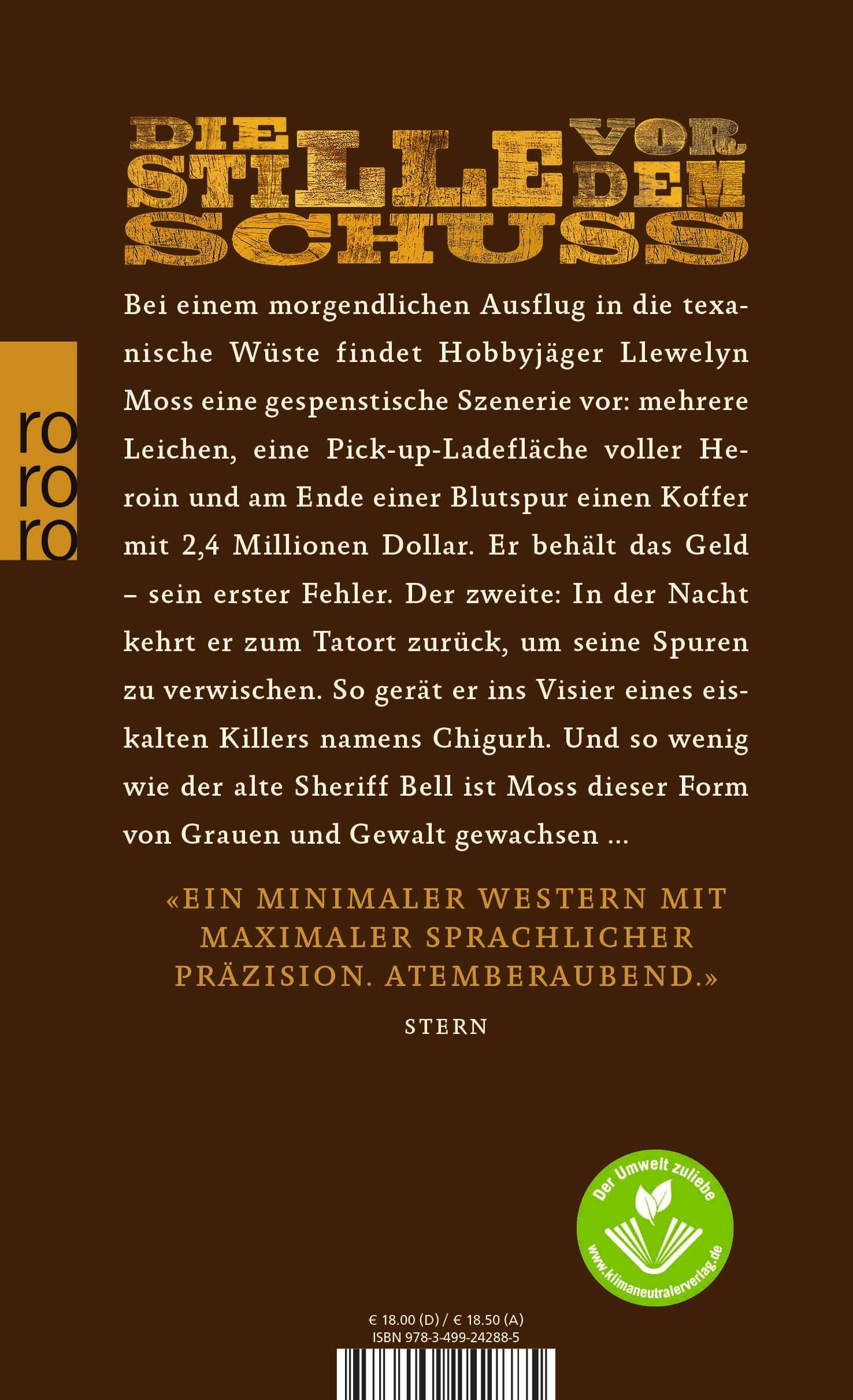 Rückseitencover Kein Land für alte Männer
