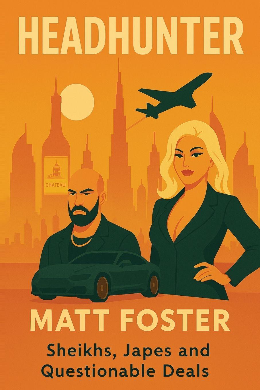 Vorderes Coverbild Headhunter.  Sheikhs, Japes and Questionable Deals