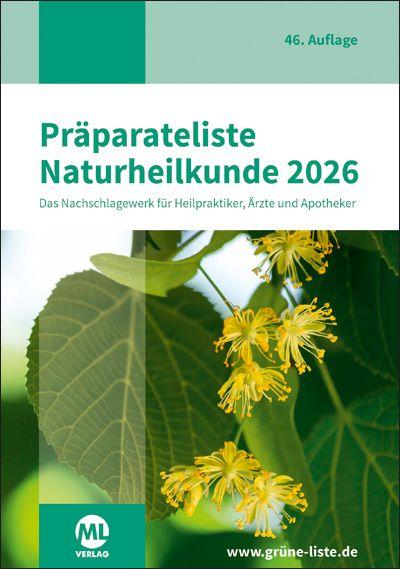 Vorderes Coverbild Präparateliste der Naturheilkunde 2026