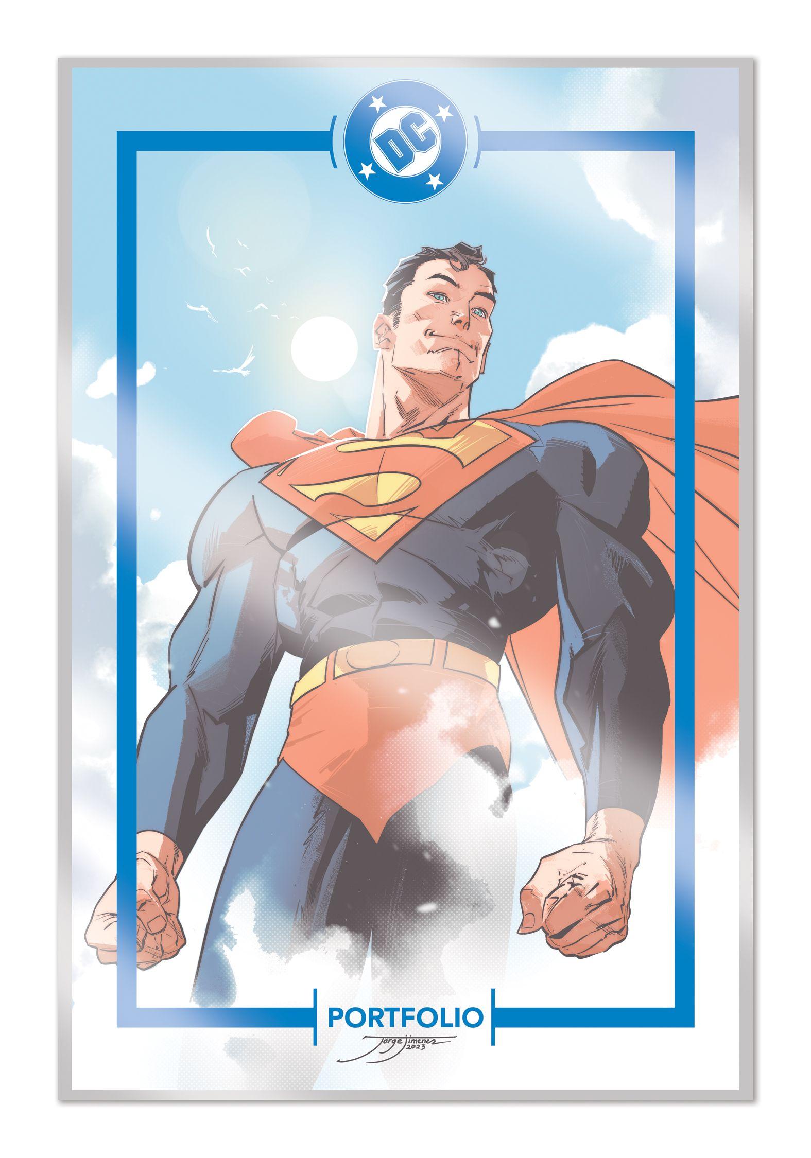 Vorderes Coverbild The DC Portfolio of Jorge Jimenez -- Superman